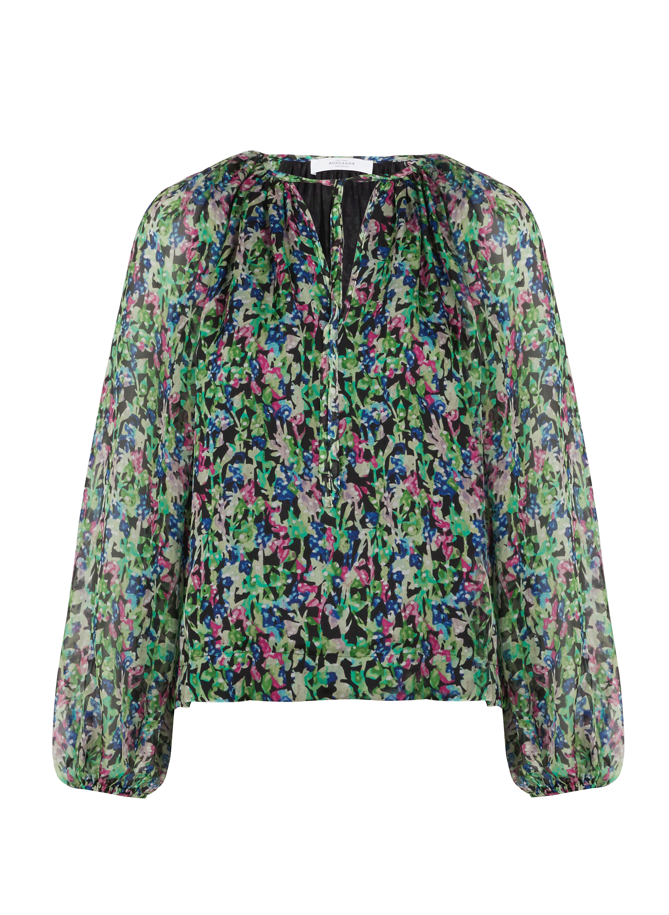 Blouse fleurie en soie