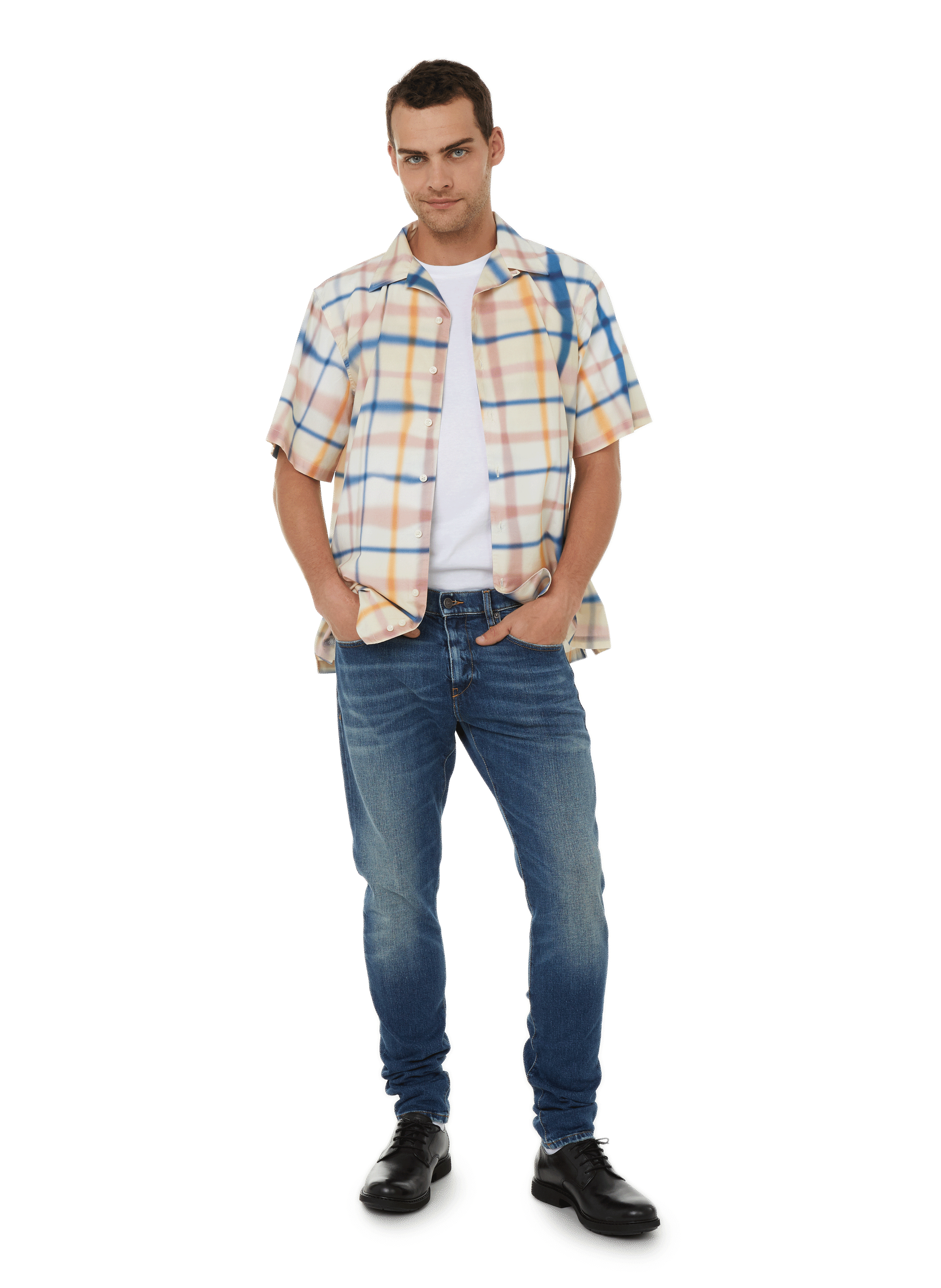 Neuman leather derbies CAMPER Black