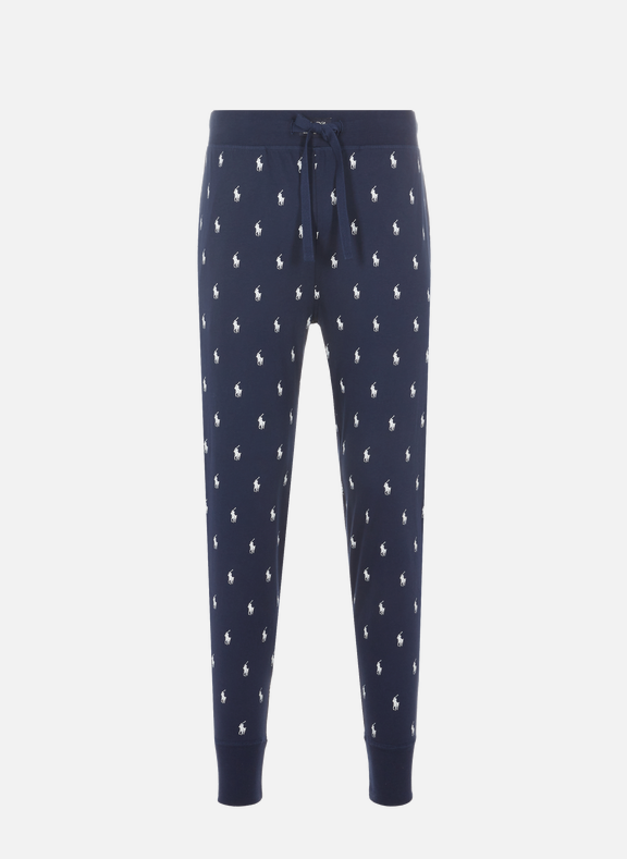 Pantalon pyjama bleu marine à pois blancs - Fashion
