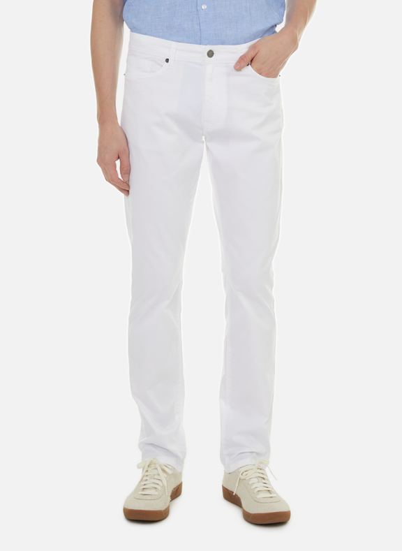 FACONNABLE Cotton Trousers White