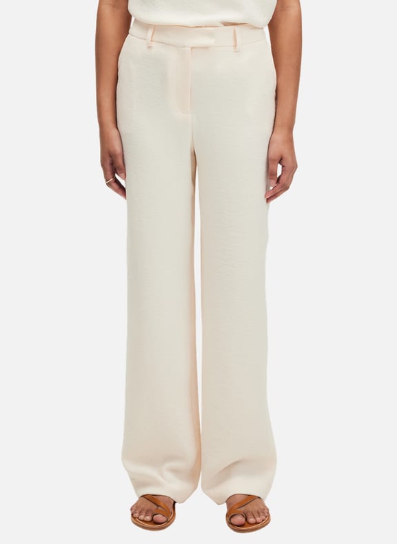 Pantalon large de tailleur - lirae Beige by PABLO PABLO Pantalon large de tailleur - lirae Beige