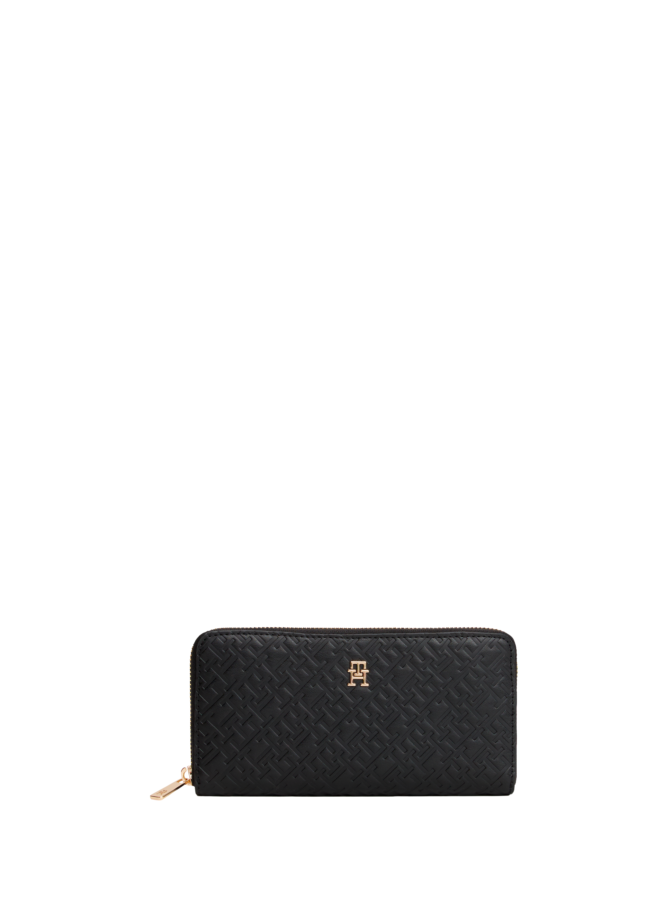 TOMMY HILFIGER Porte-monnaie texturé Black