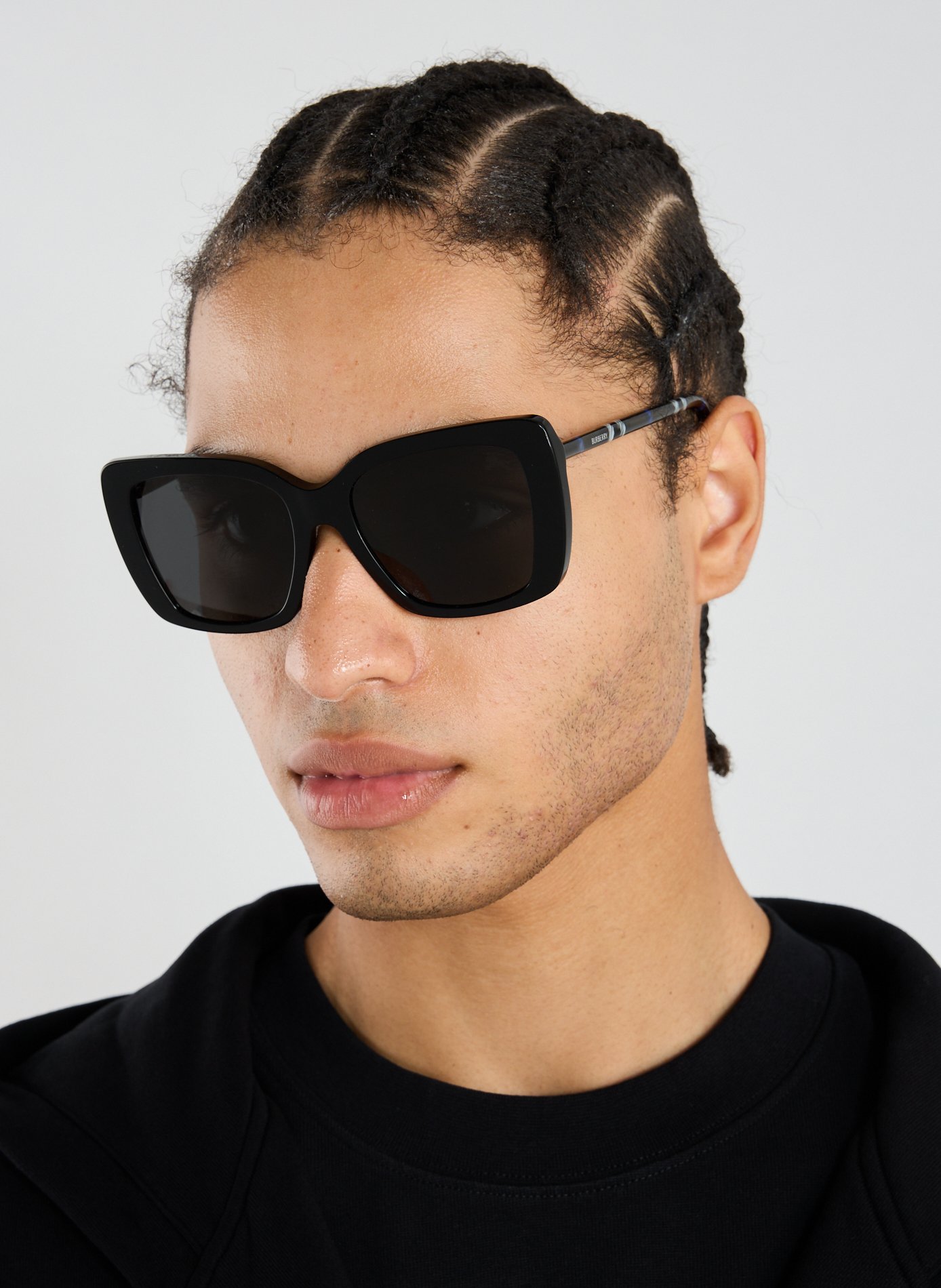 Square Tubular Sunglasses BURBERRY Multicolour