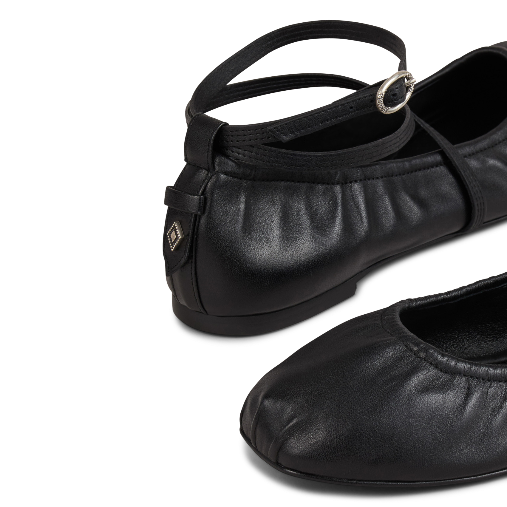Ballerines en cuir calda BA&SH Noir