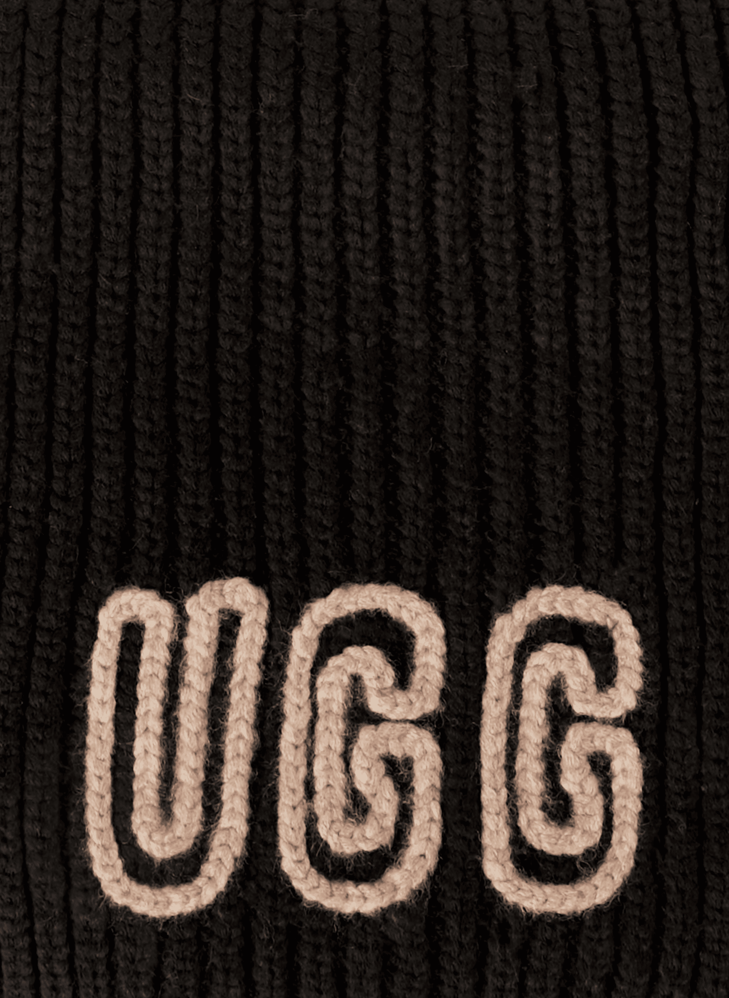 Knit-look scarf UGG Black