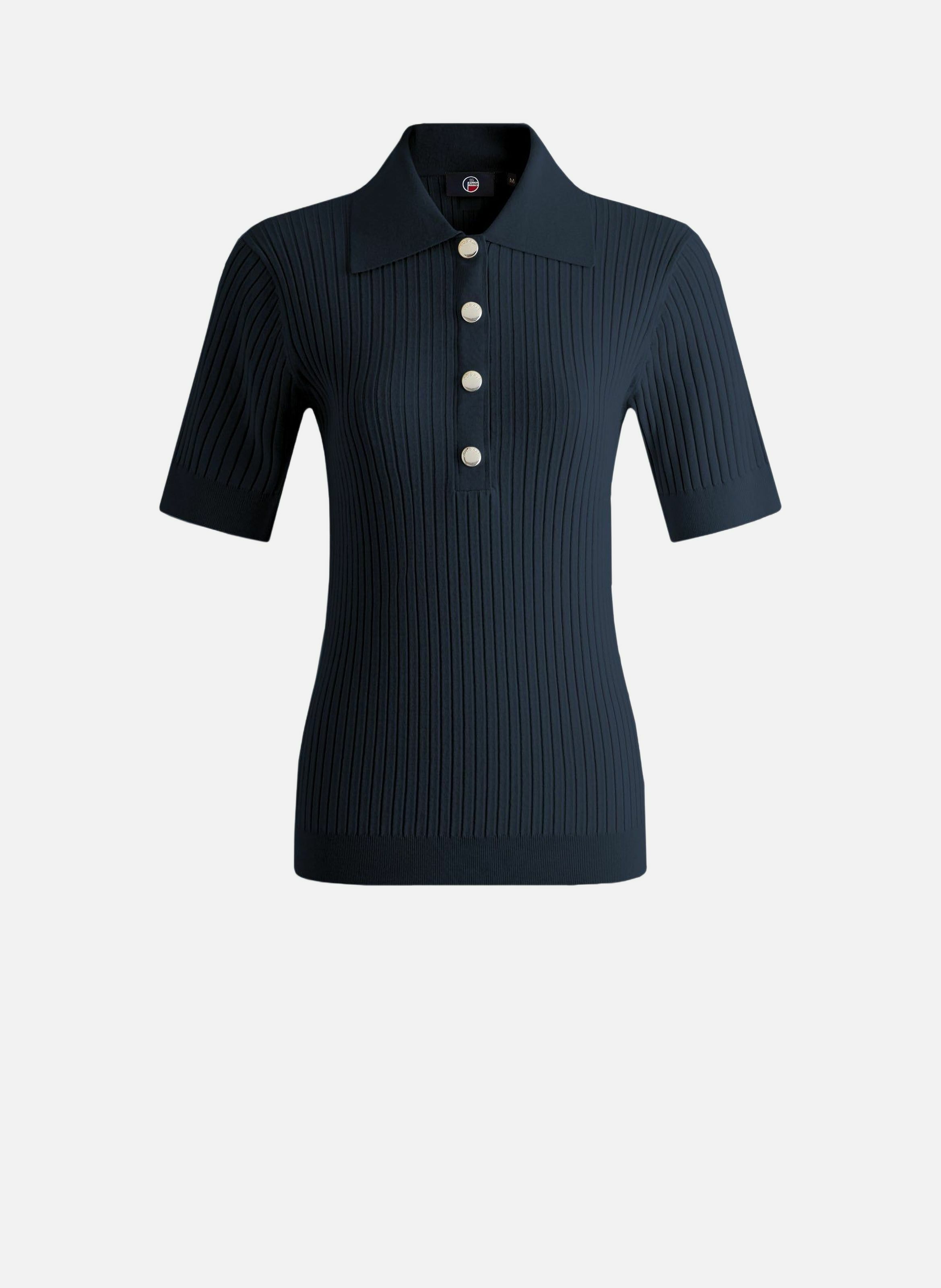 Polo manches courtes vera col chemise coupe ajustée FUSALP Bleu