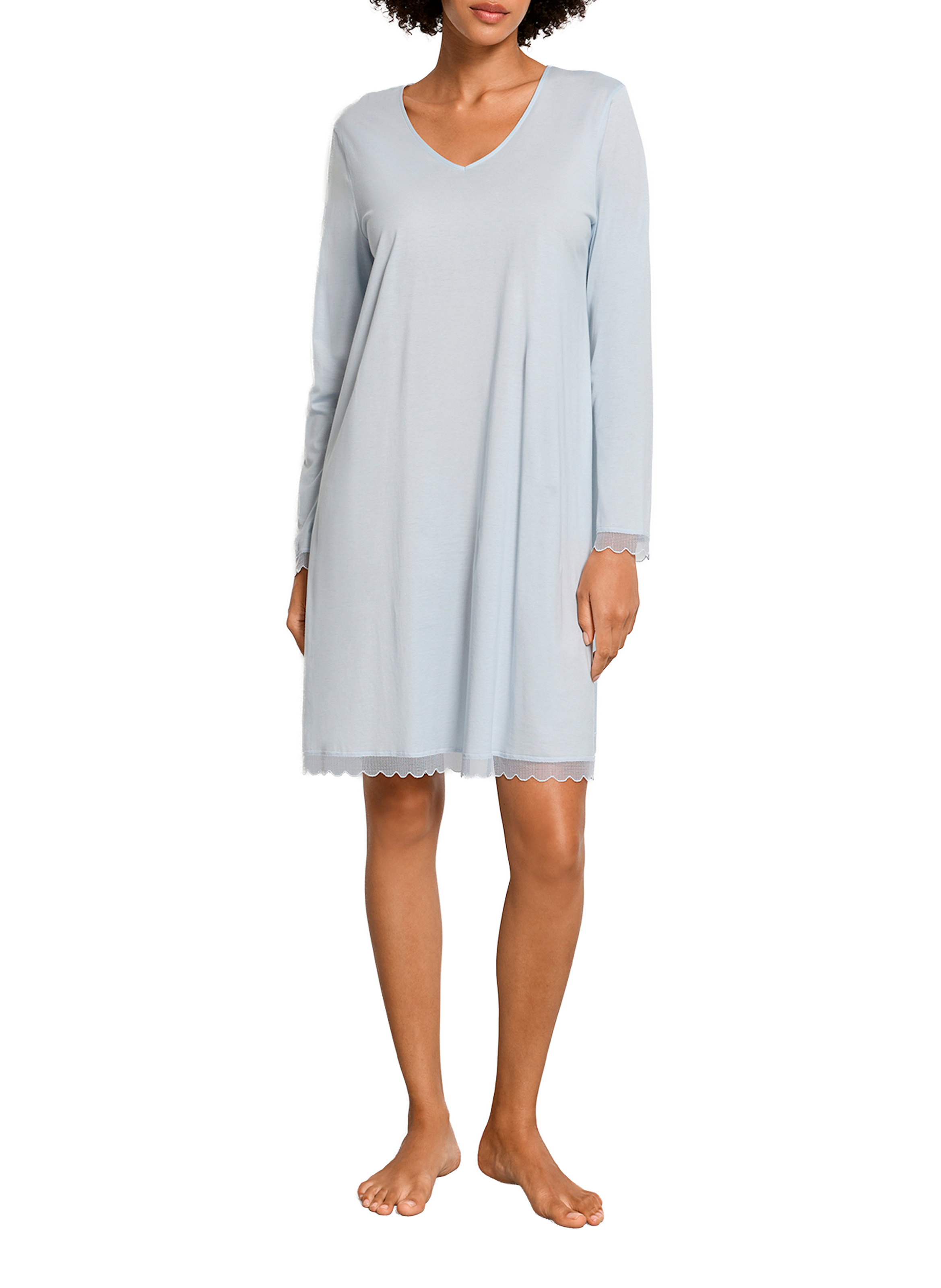 Chemise de nuit Inaya en coton HANRO Bleu
