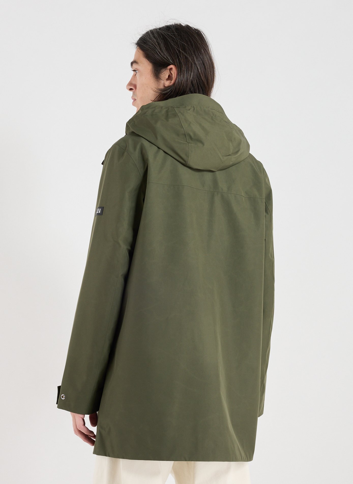 Parka imperméable à capuche AIGLE Kaki