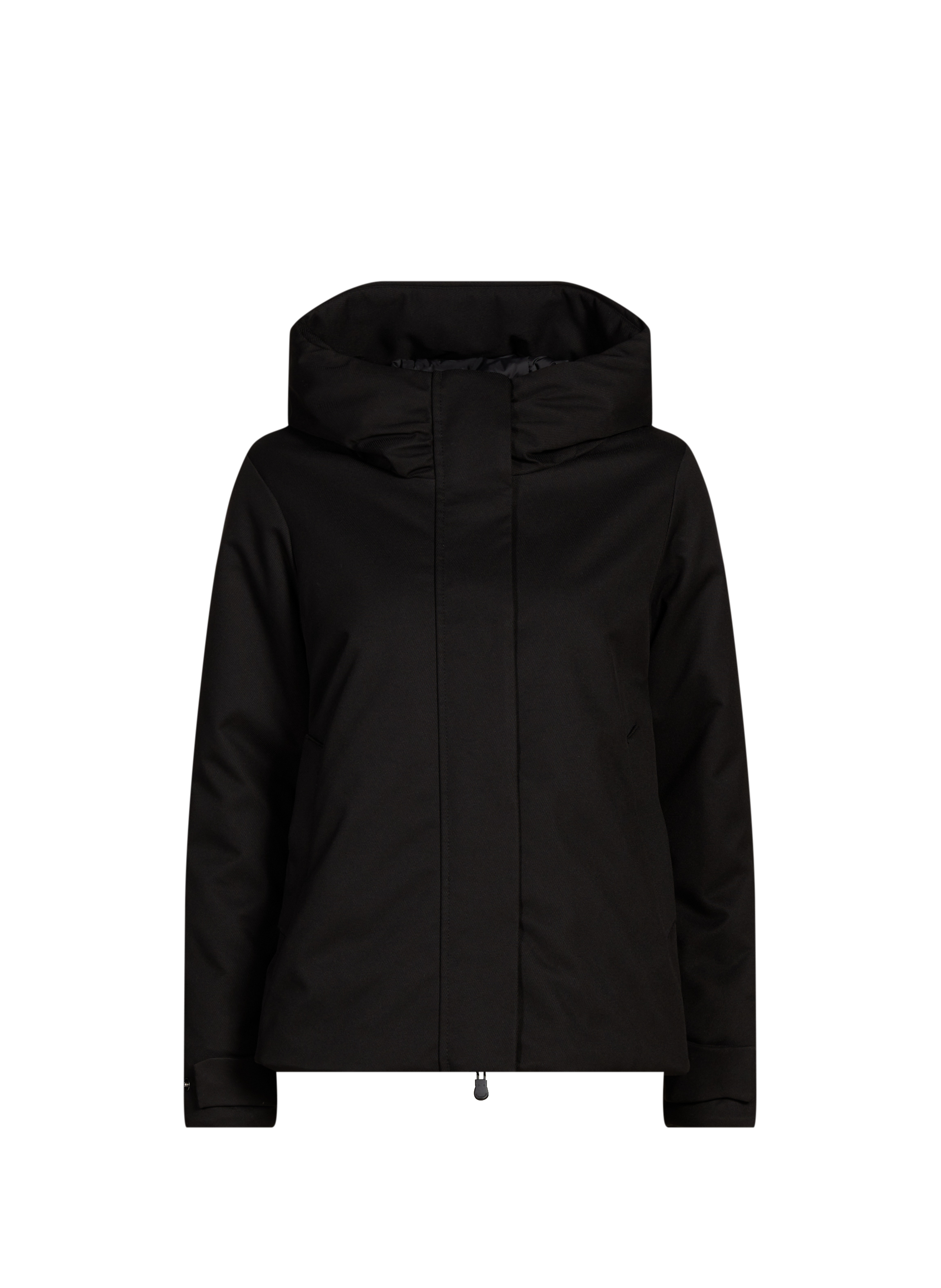 SAVE THE DUCK Veste courte à capuche et col montant Black