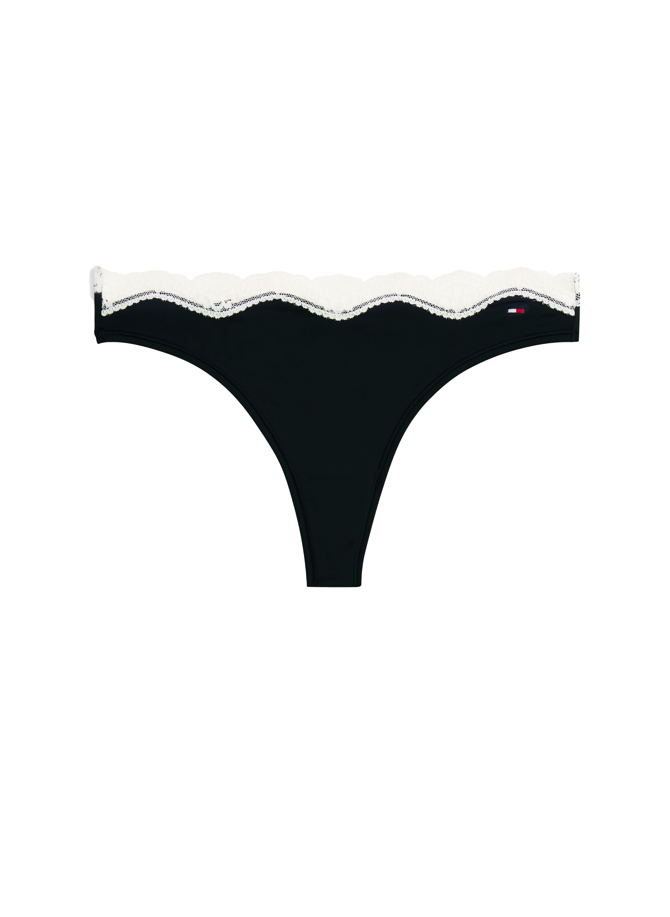 TOMMY HILFIGER Lace-trimmed string Blue