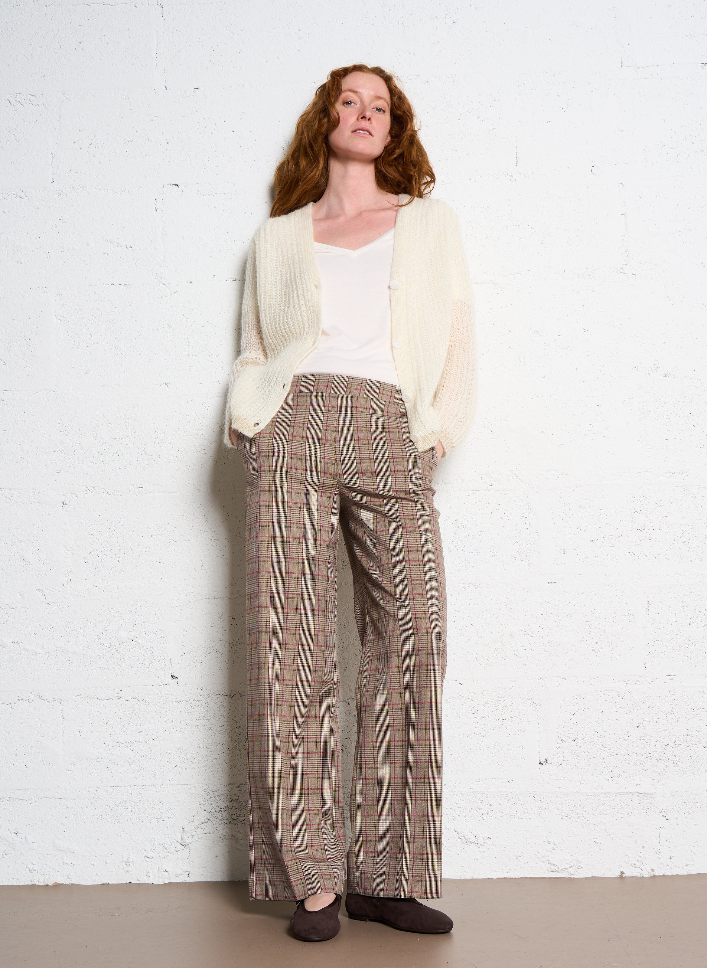 Ballerines en cuir velours Deesse JONAK Marron