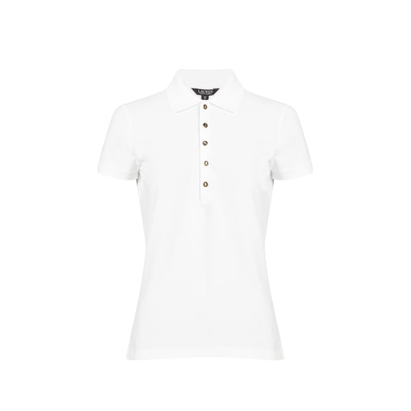 Laurèn Polo En Coton Mélangé In White