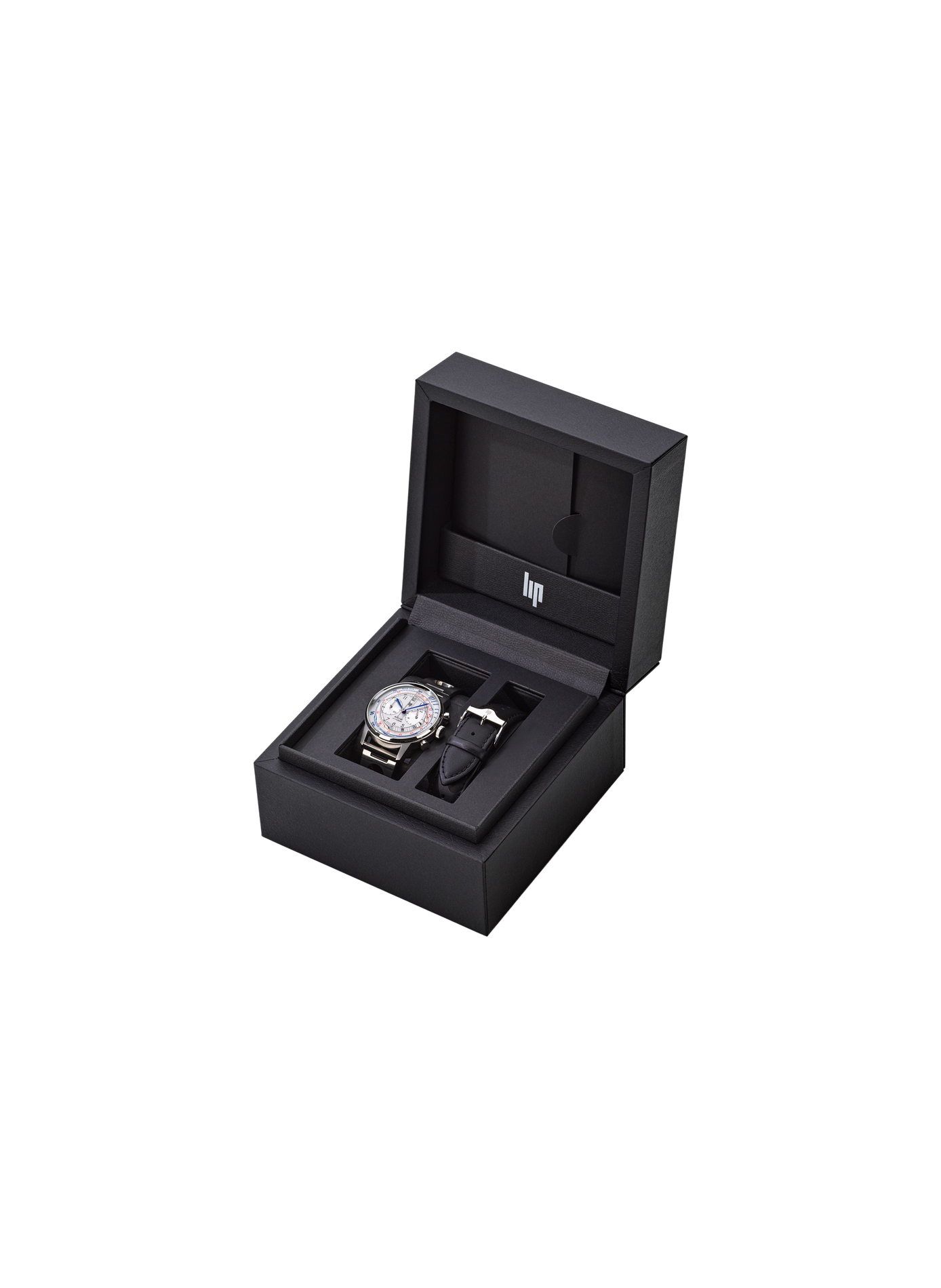 Montre Rallye Méca-Quartz chronographe en acier inoxydable LIP Blanc