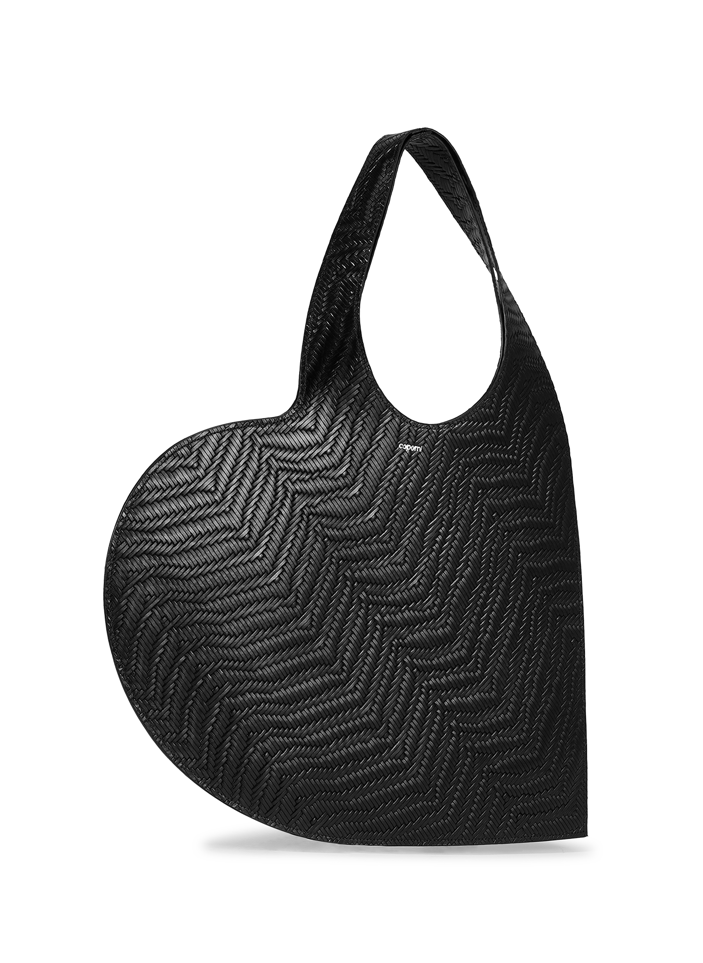 Tote Heart en cuir tressé COPERNI Marron