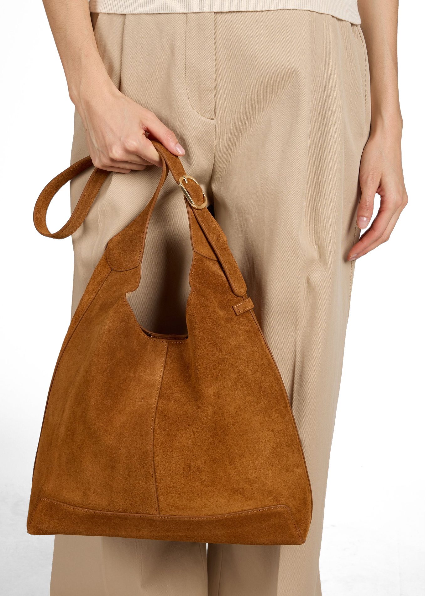 Donna suede leather shoulder bag NAT & NIN Brown
