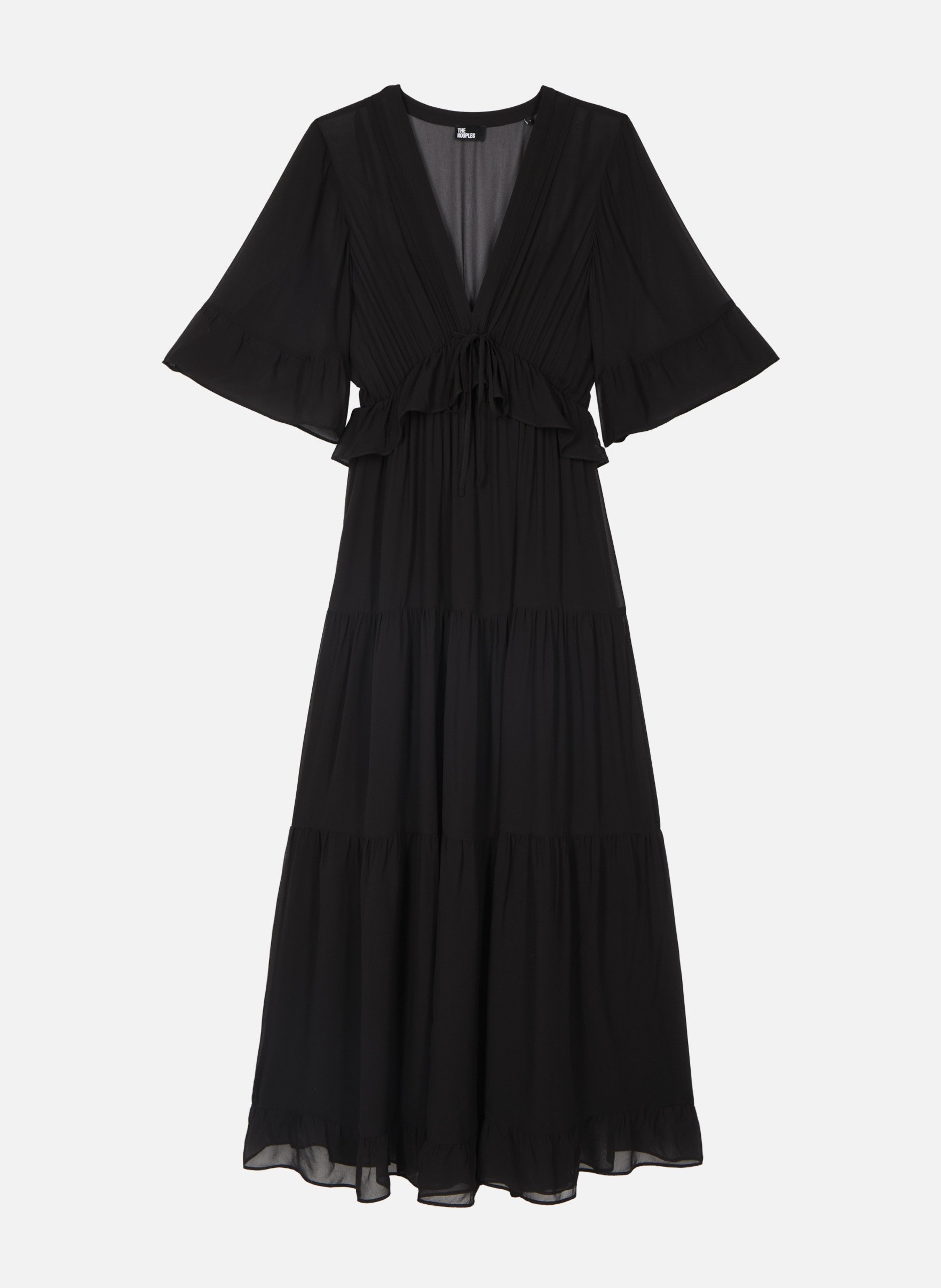 Robe longue volantée THE KOOPLES Noir
