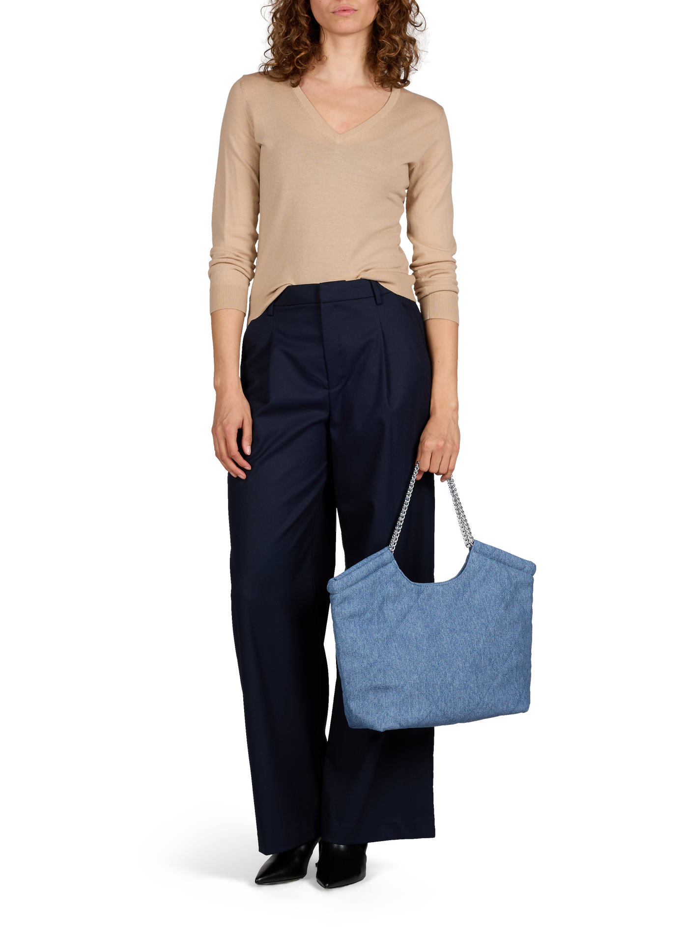 Pull droit Aria en laine mérinos AU PRINTEMPS PARIS Beige