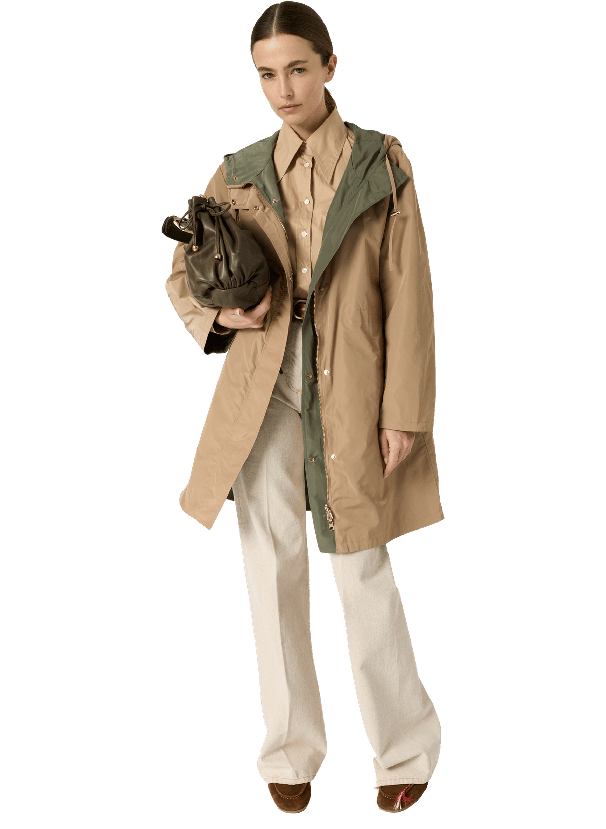Parka mi-longue à capuche - jannis GERARD DAREL Beige