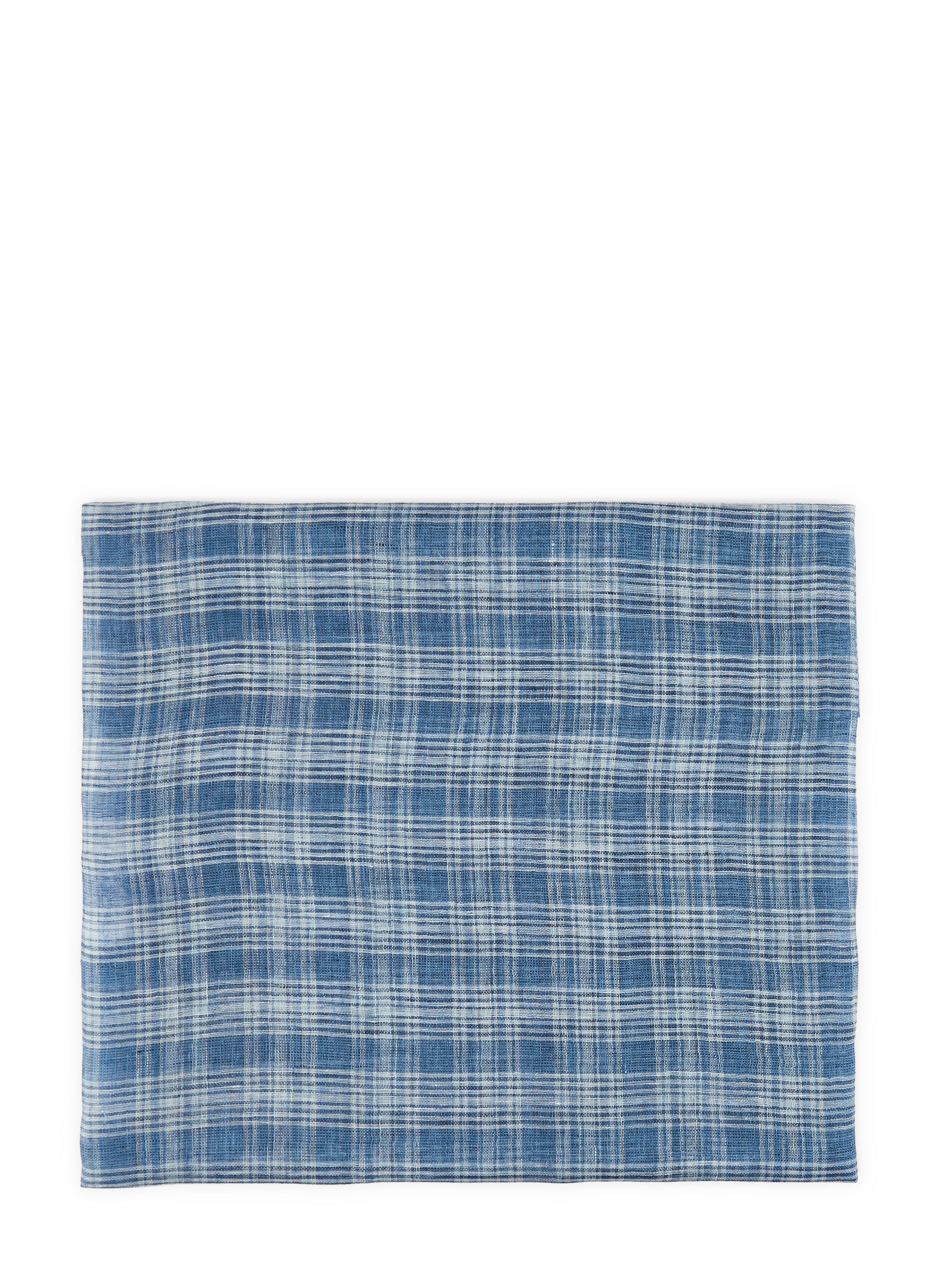 Linen scarf  V1 blu
