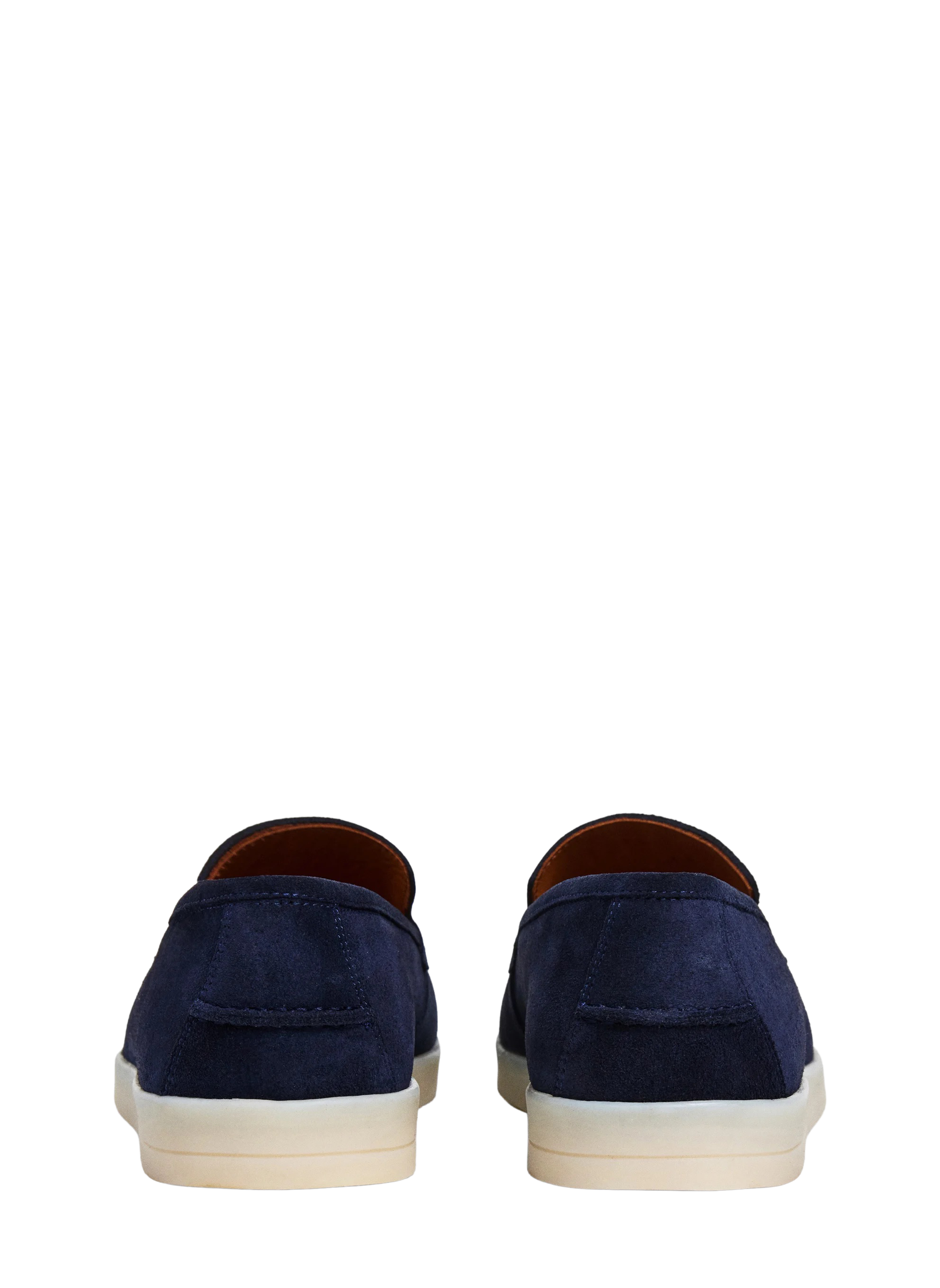 Mocassins plats en cuir daim souple HACKETT Bleu