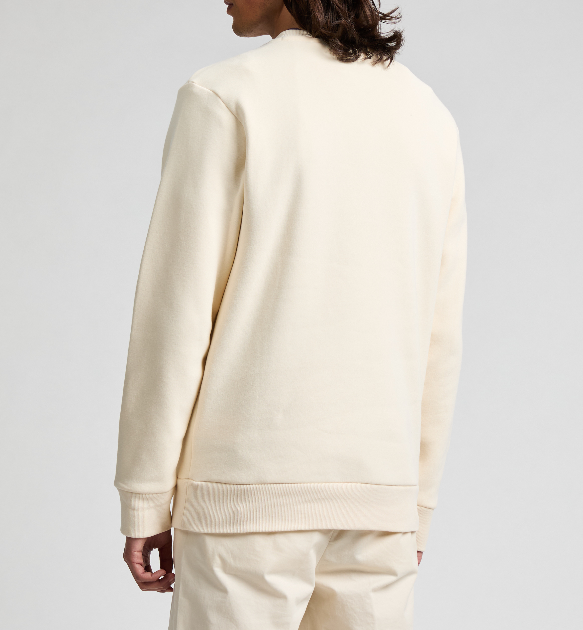 Straight embroidered cotton sweatshirt TIMBERLAND White