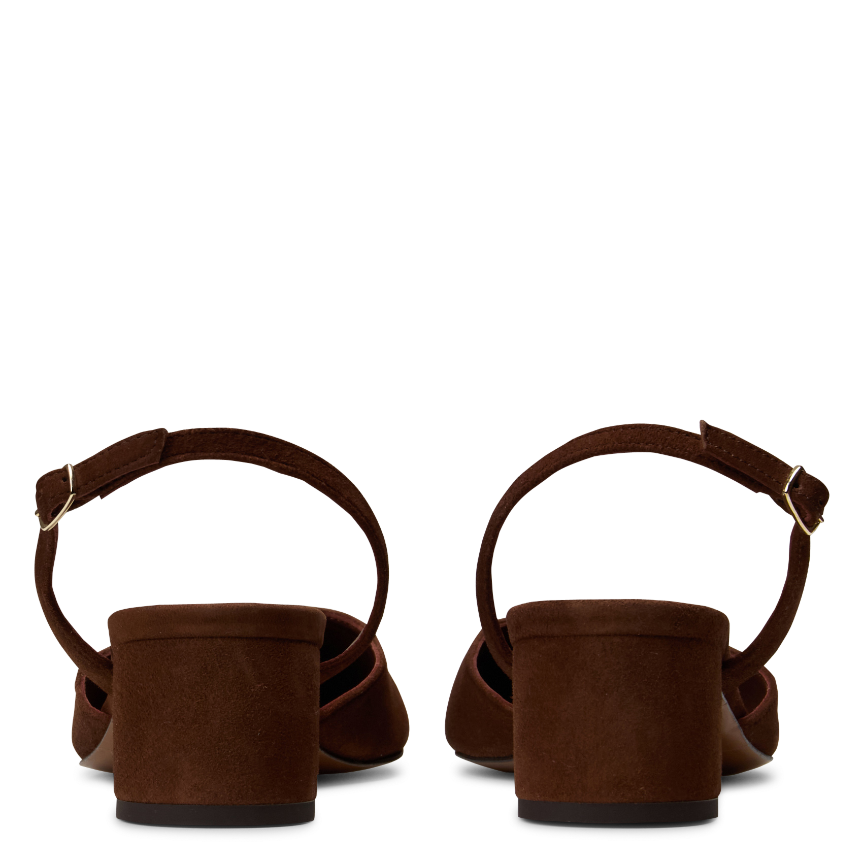 Sandales à talon en cuir n°429 RIVECOUR Marron
