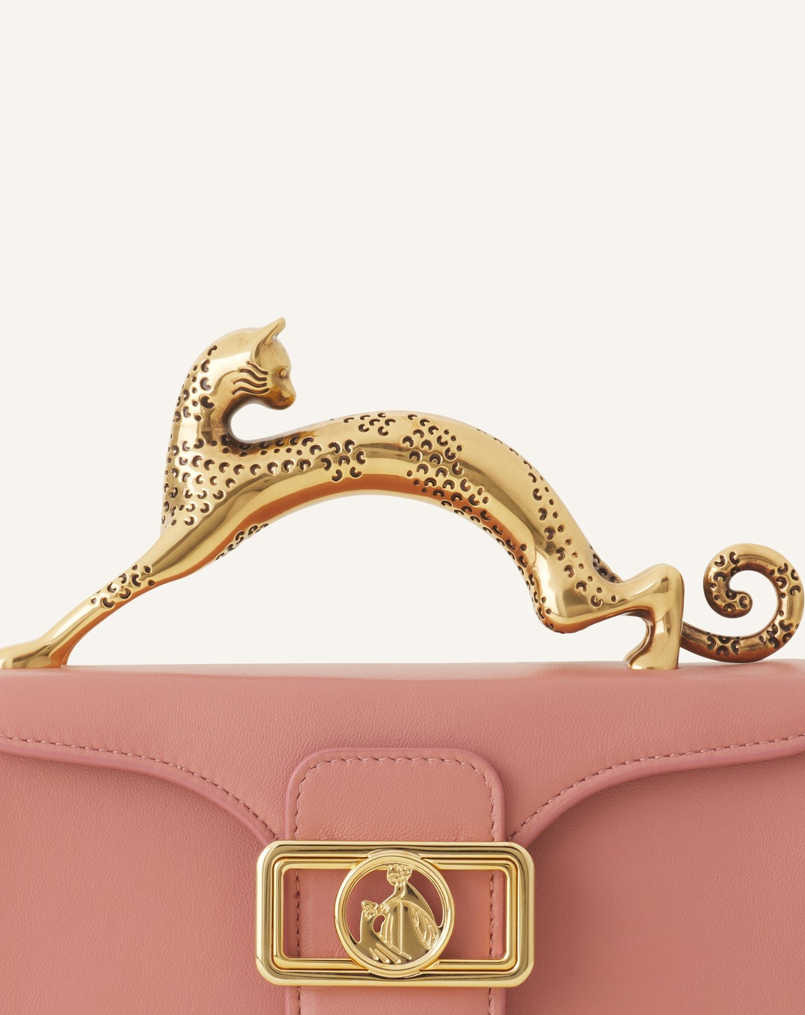 Sac pencil cat nano en cuir LANVIN Rose