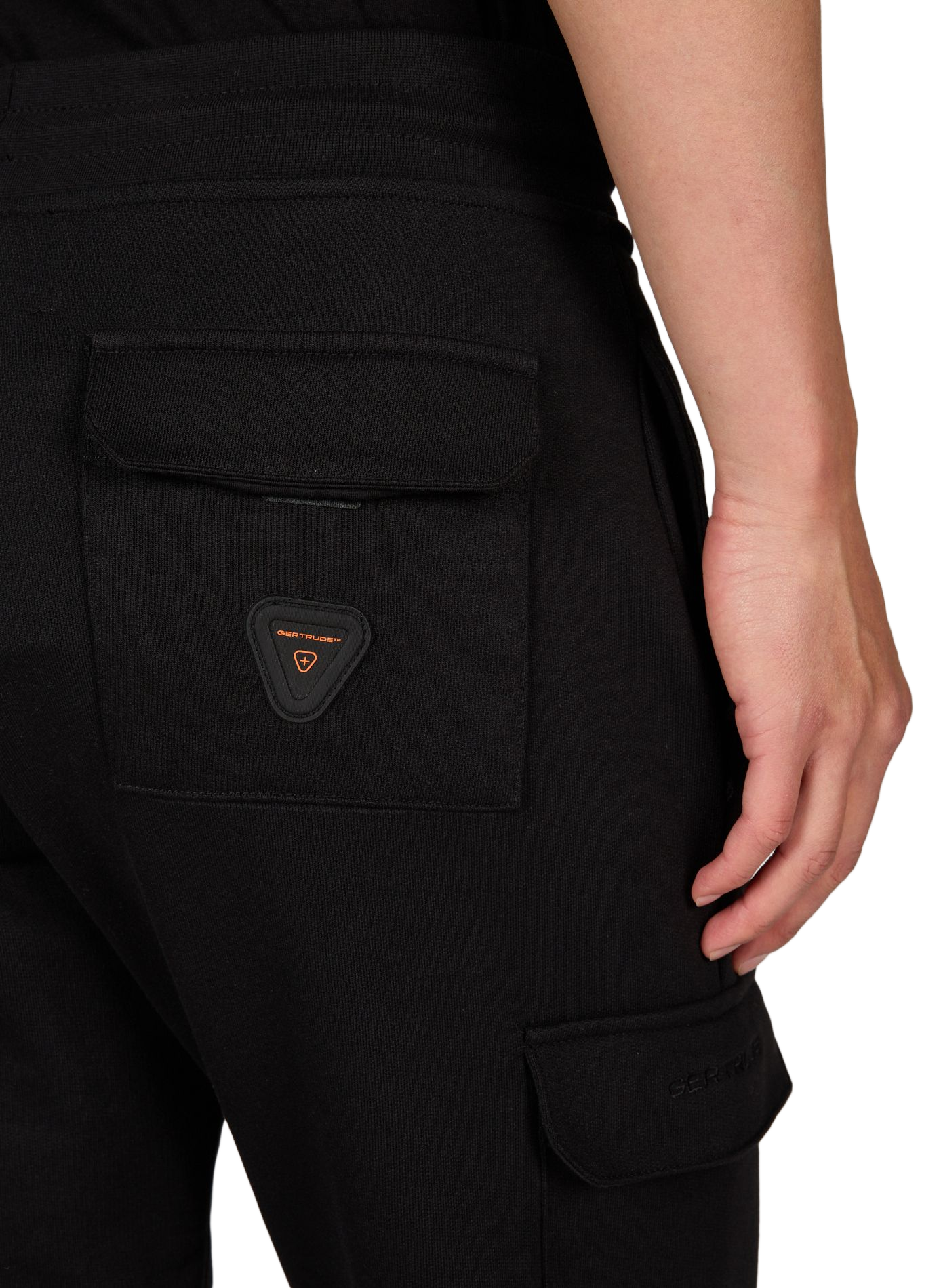 Regular Martino jogging with cargo pockets in cotton GERTRUDE ET GASTON Black