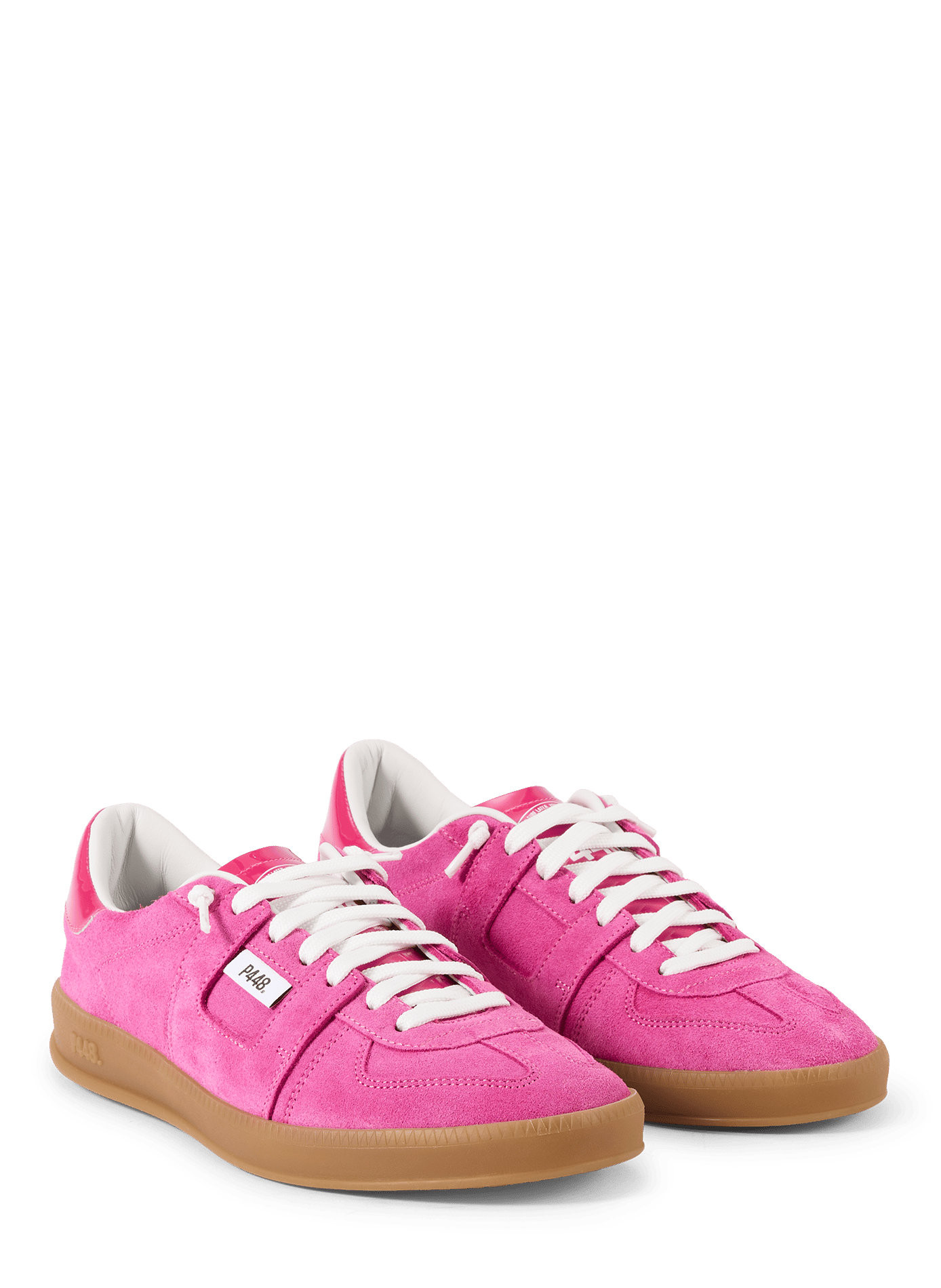 Scarpe da ginnastica Monza in camoscio P448 Rosa