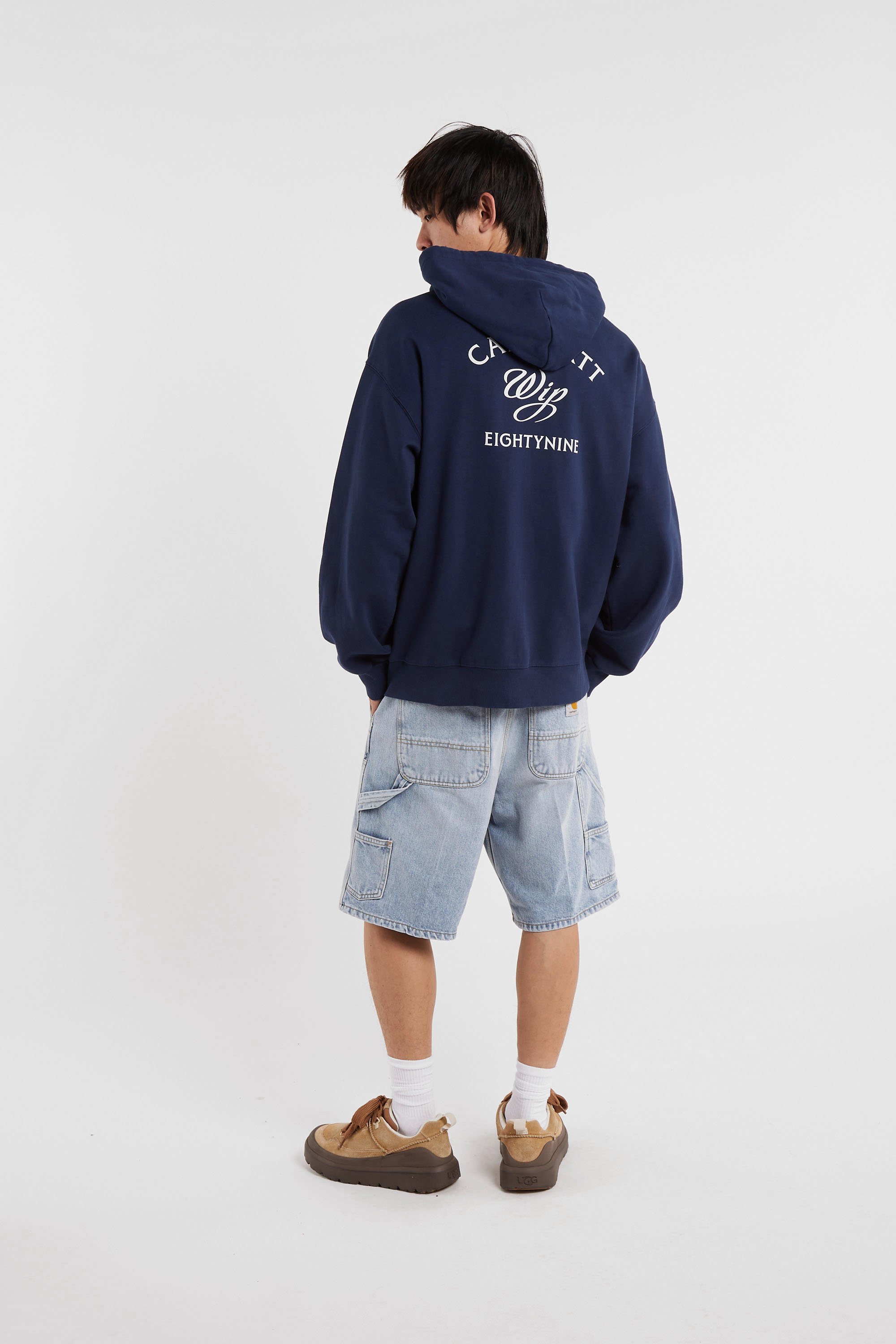 Hoodie zippé hooded eightynine sweat jacket CARHARTT WIP Bleu