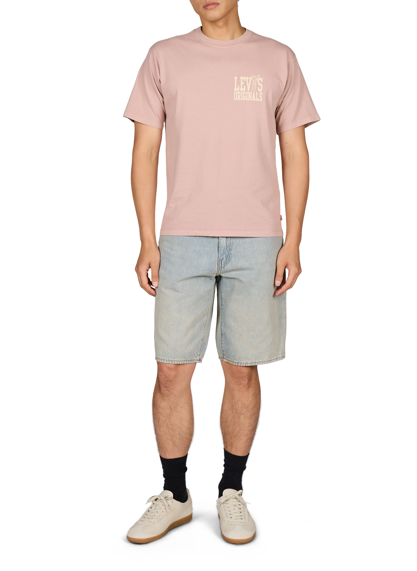 Rundhalsausschnitt T-Shirt aus Baumwolle LEVI'S Rosa