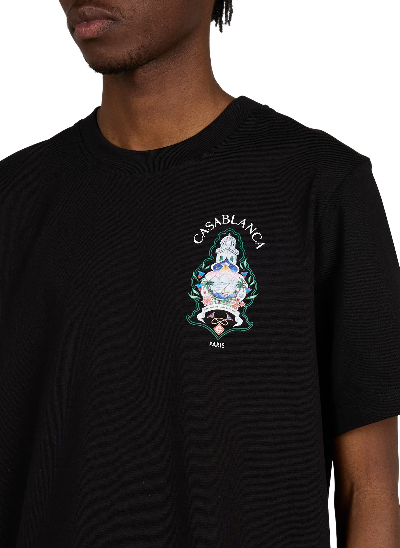 T-shirt Hotel Embleem van katoen CASABLANCA PARIS Veelkleurig