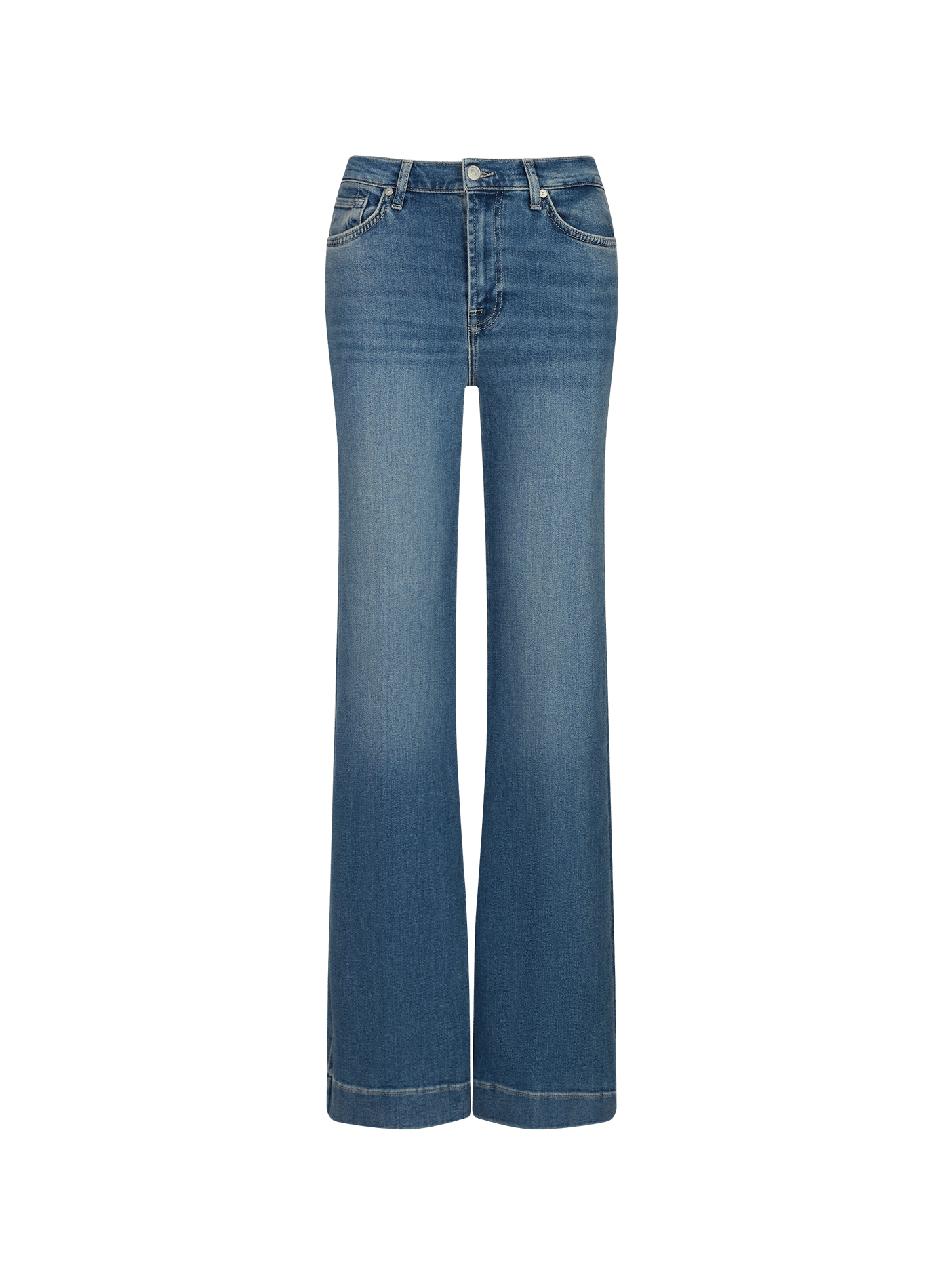 Faded flared jeans 7 FOR ALL MANKIND Blue