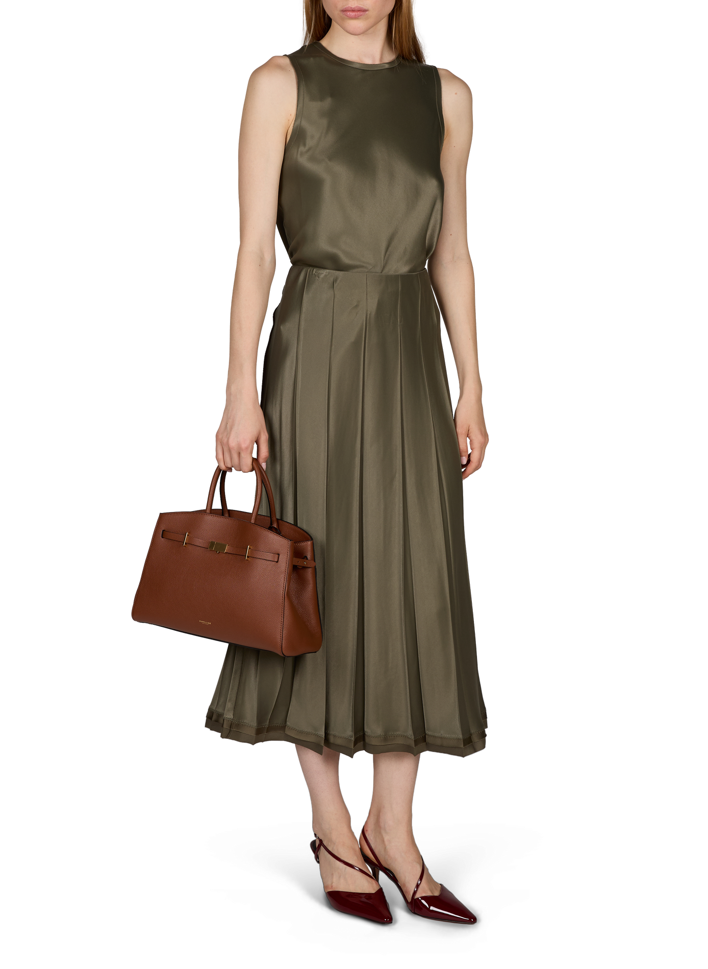 Satin top VINCE Green