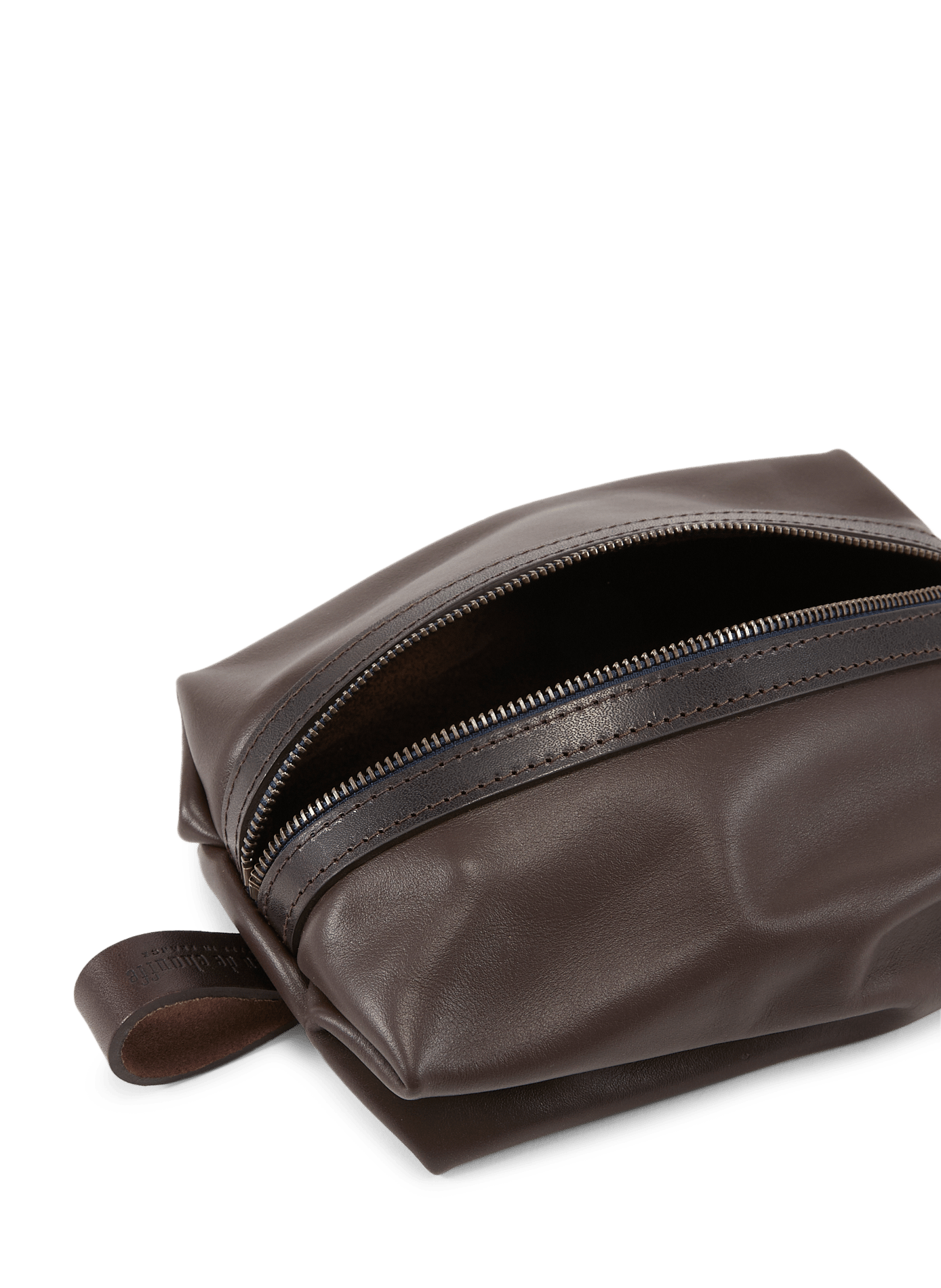Trousse de toilette Zazou en cuir BLEU DE CHAUFFE Marron