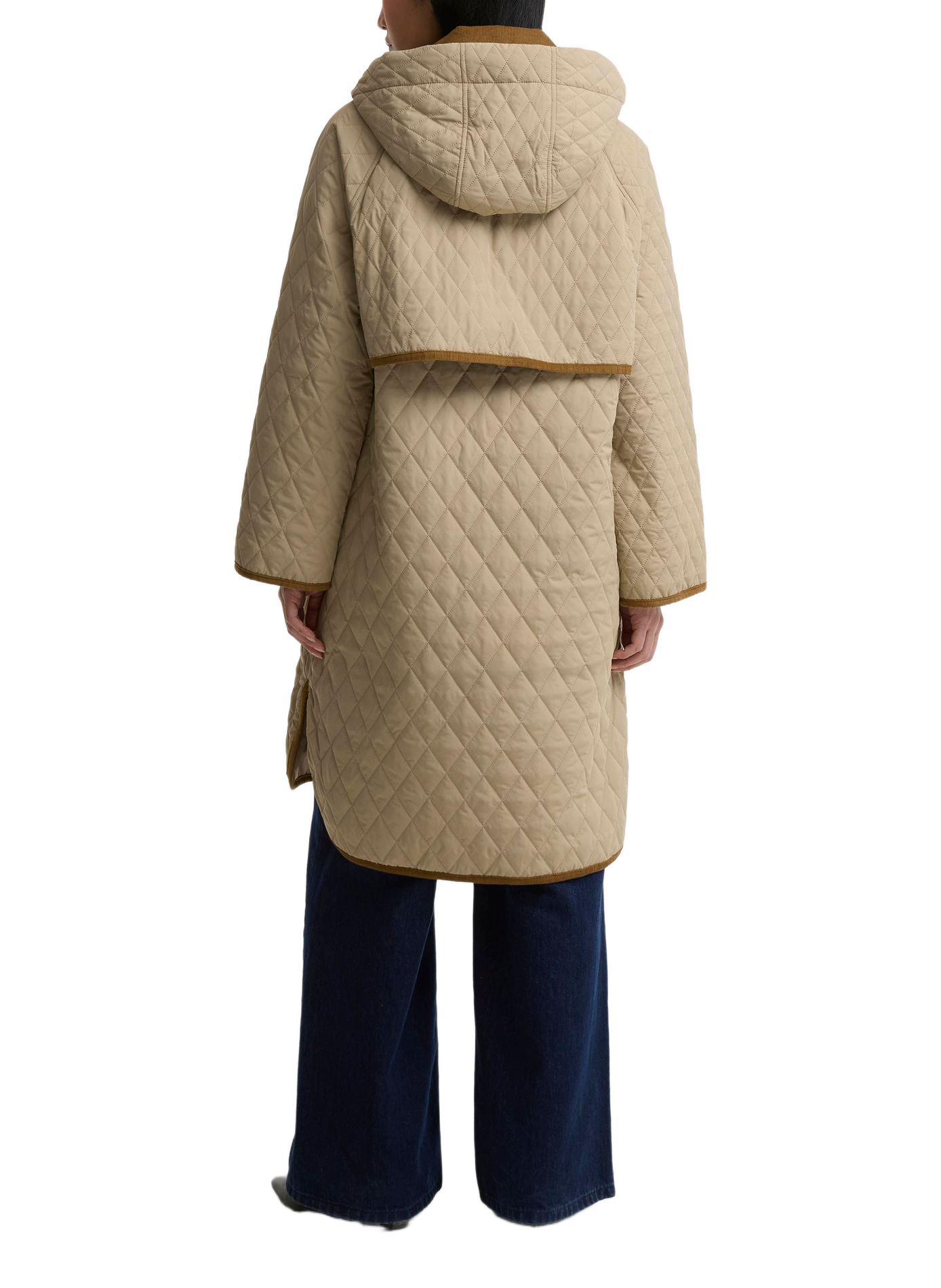 Manteau matelassé mi-long BARBOUR Marron