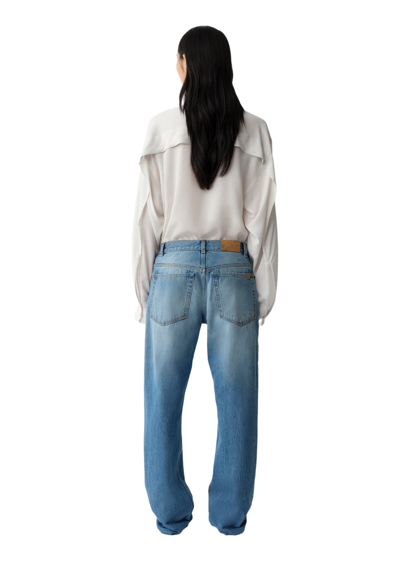 Straight leg cotton jeans CALVIN KLEIN COLLECTION Blue