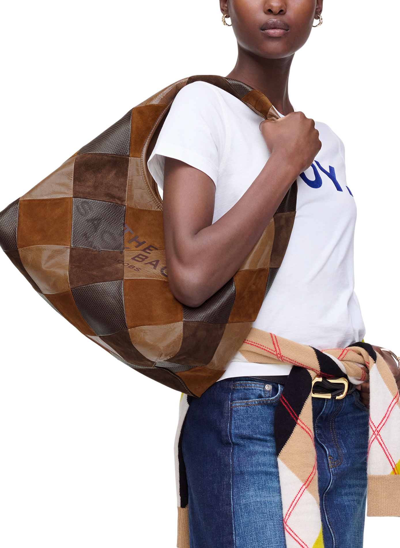 Handtasche The Patchwork aus Leder MARC JACOBS Braun