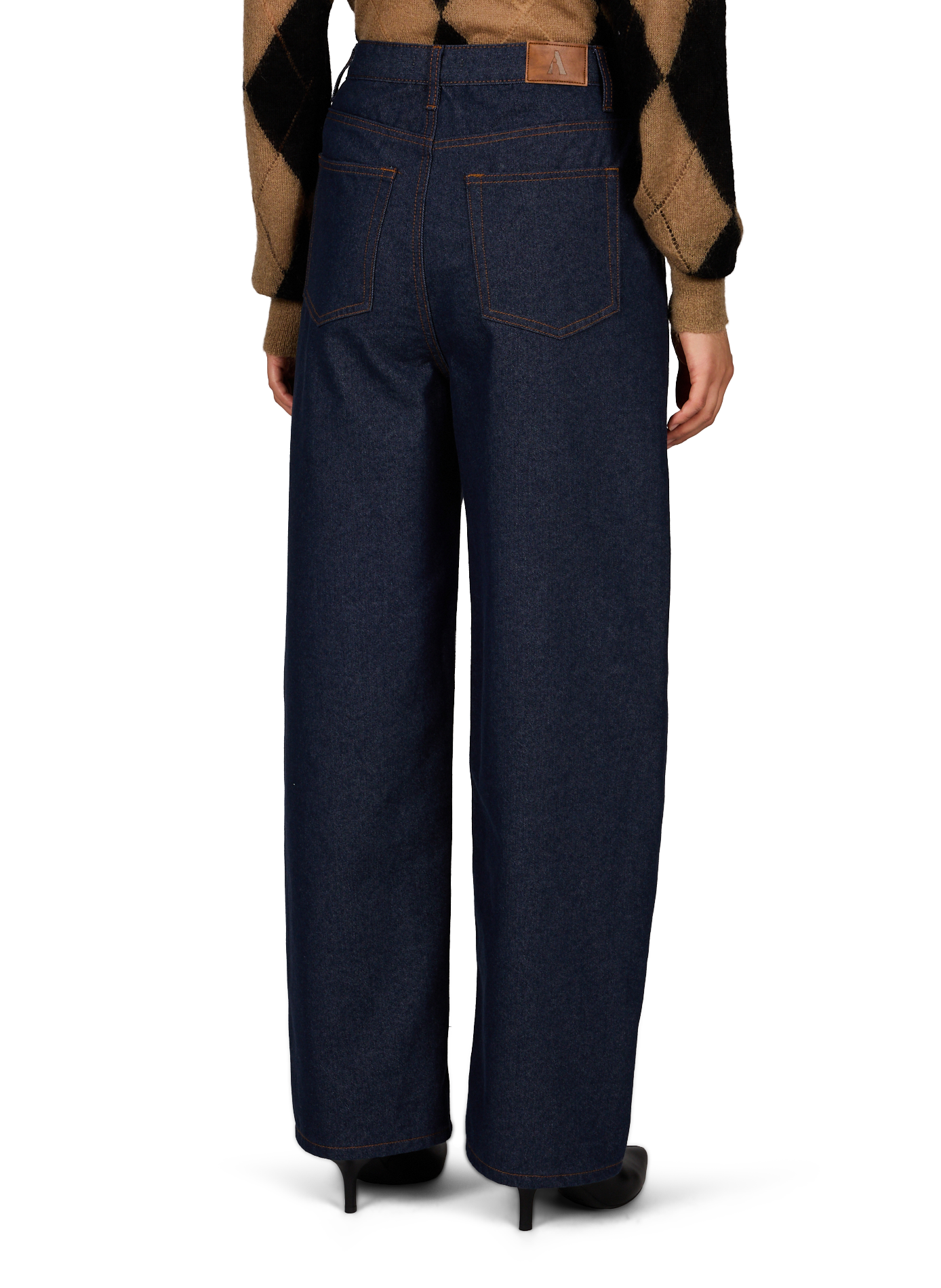 Weite Hose aus Baumwollmischung ARTLOVE Blau