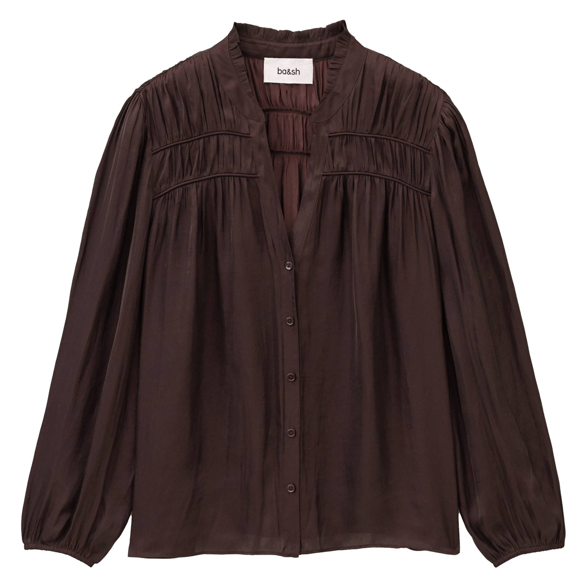 Chemise ample plissée cessia BA&SH Violet