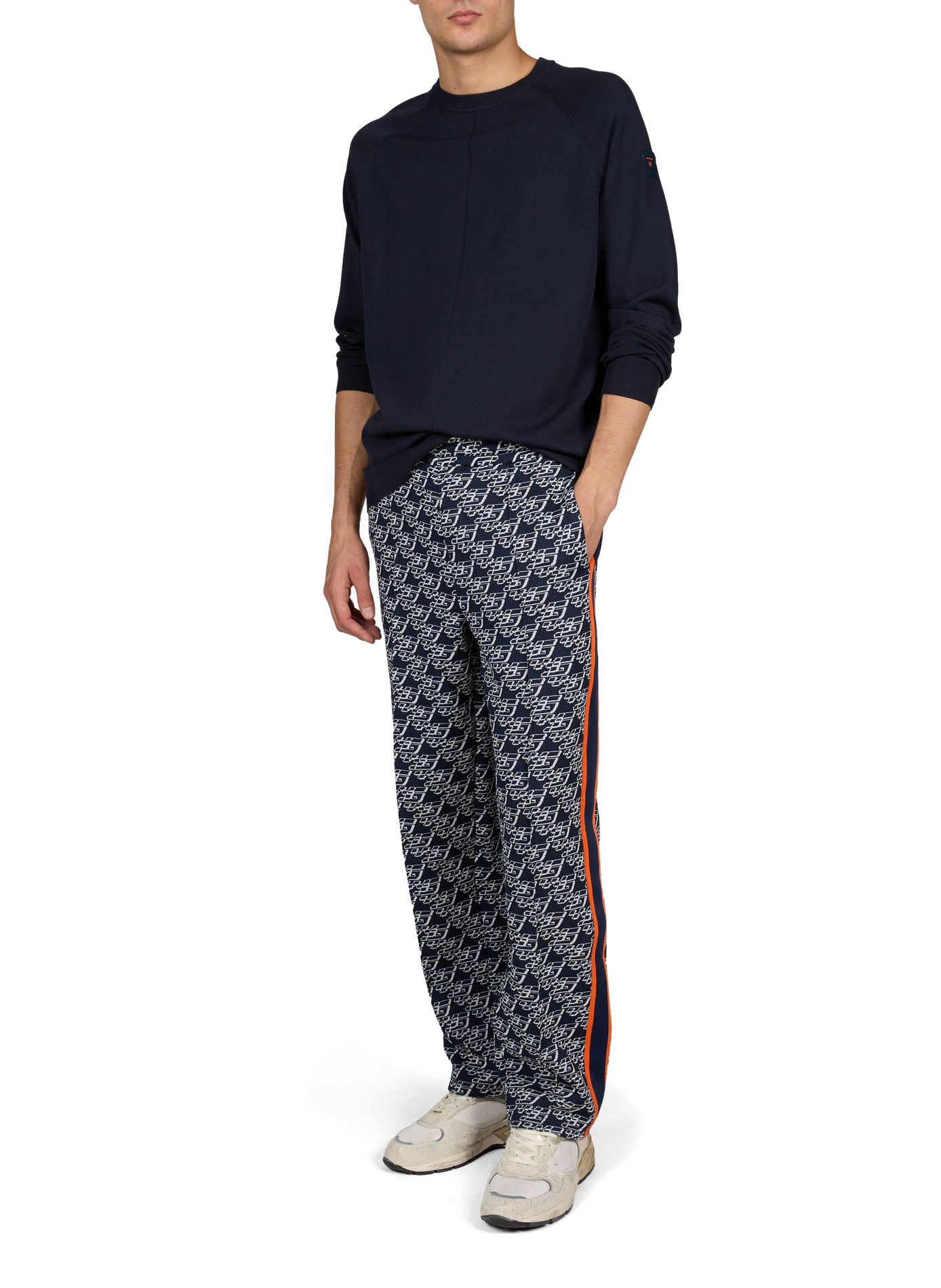 Gerade geschnittenes Sweatshirt mit Logo GERTRUDE Blau