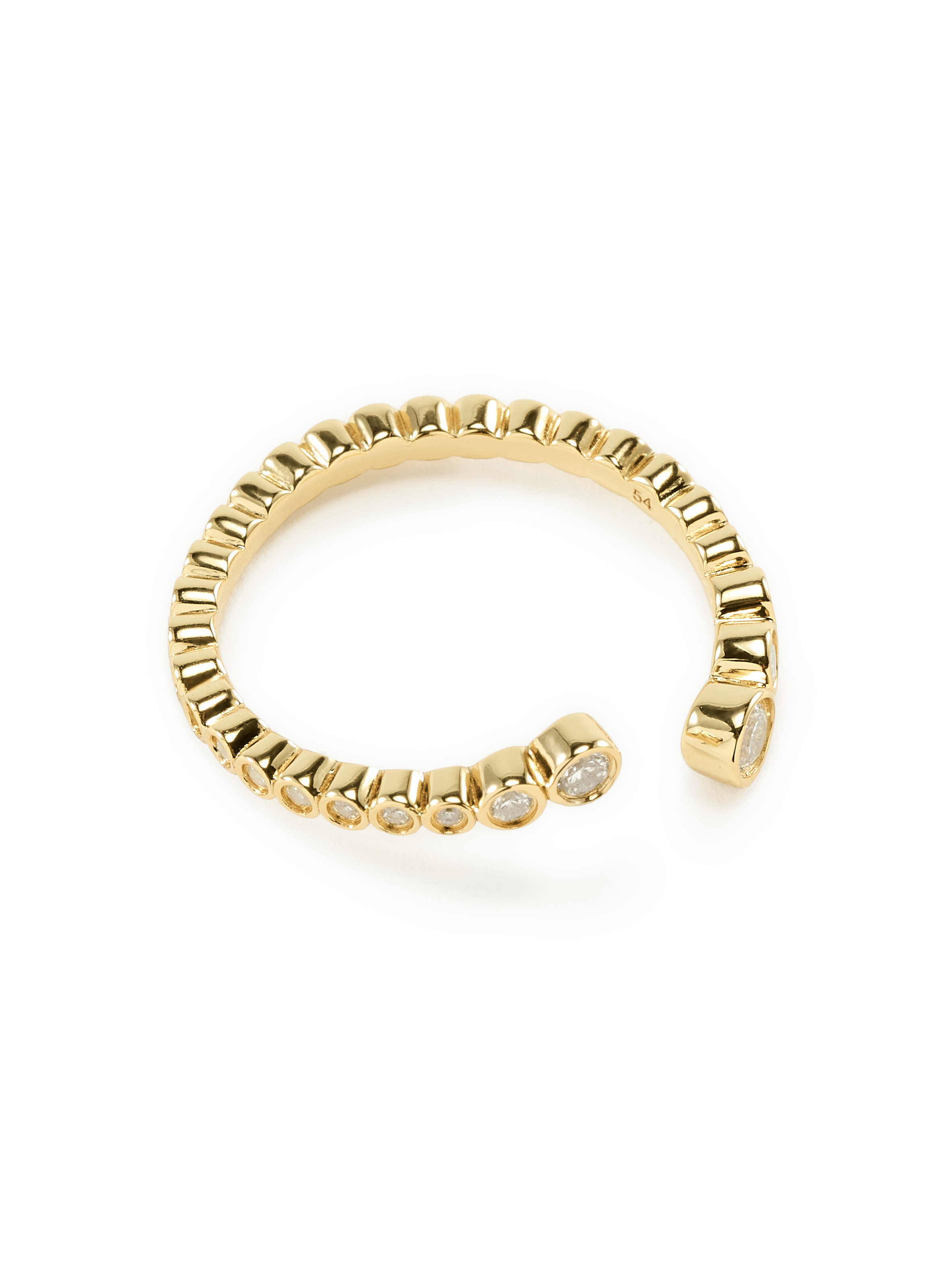 Bague ajustable en argent mélangé RAGBAG Argent