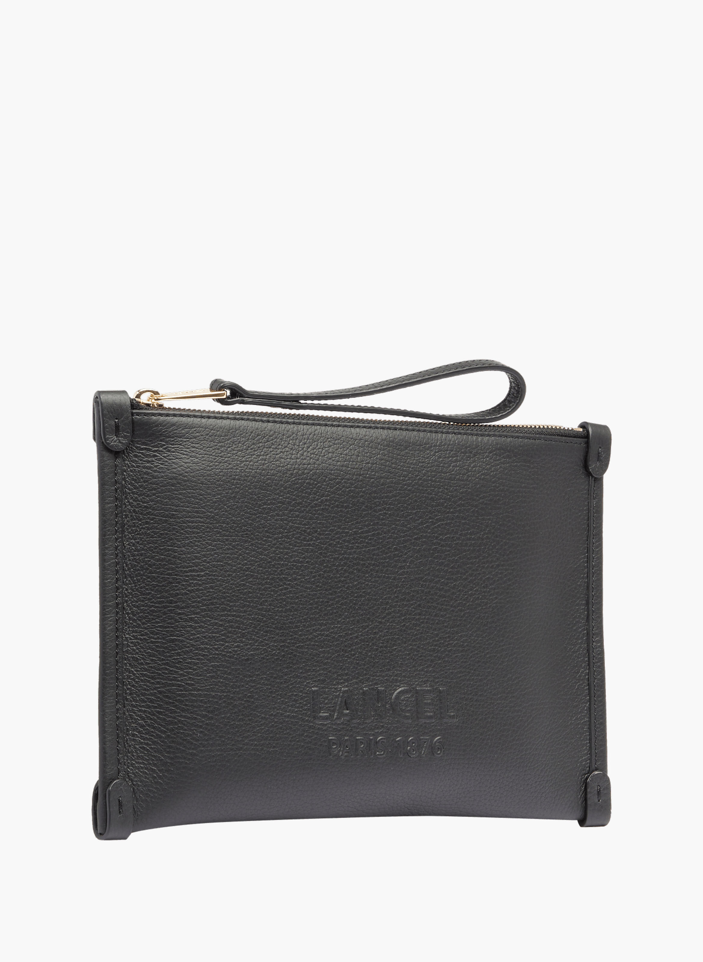 Pochette zippée s avec dragonne jour de lancel en cuir | Noir LANCEL Femme