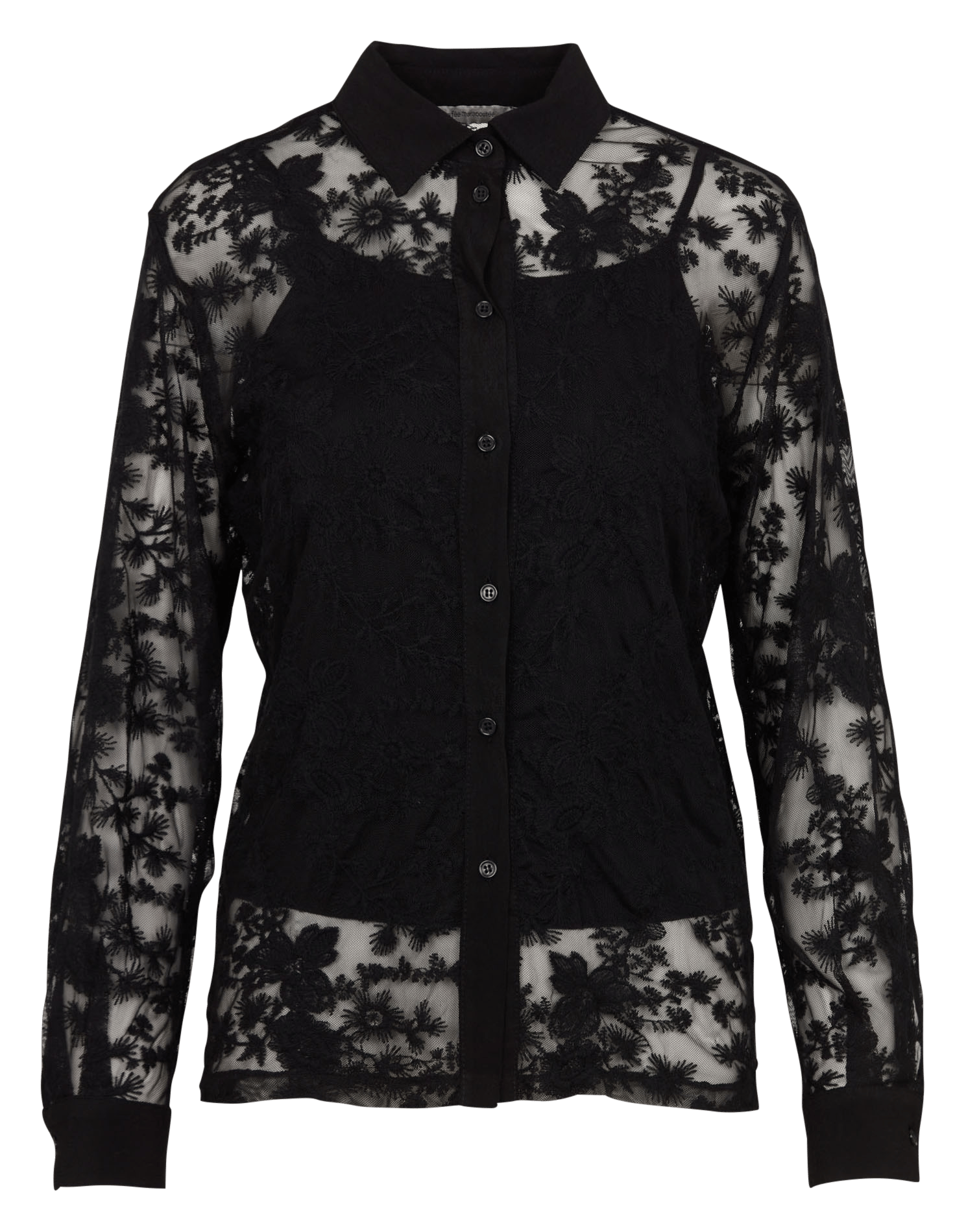 Rechte kanten blouse LA FEE MARABOUTEE Zwart
