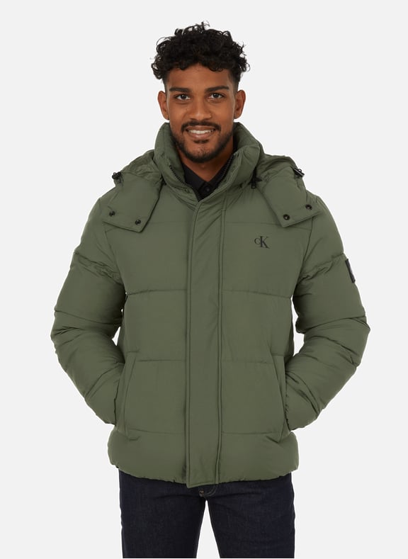Calvin klein canvas down parka coat hotsell