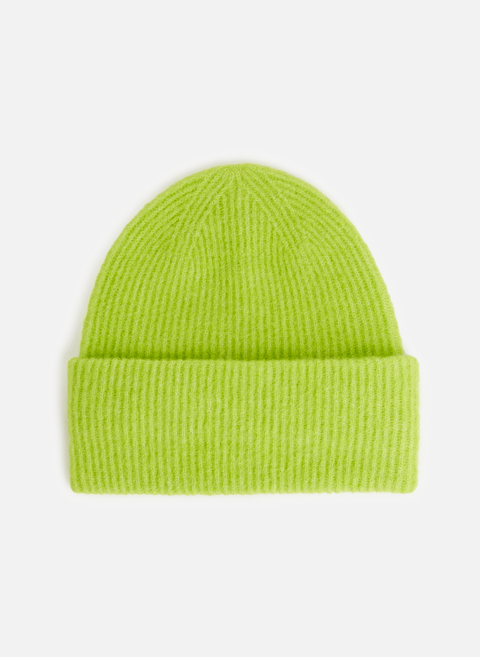 قبعة من مزيج الصوف باللون الأخضر SAMSOE SAMSOE 