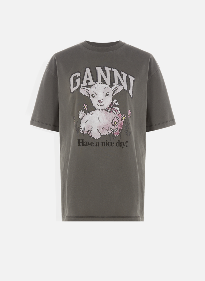 GANNI bedrucktes T-Shirt
