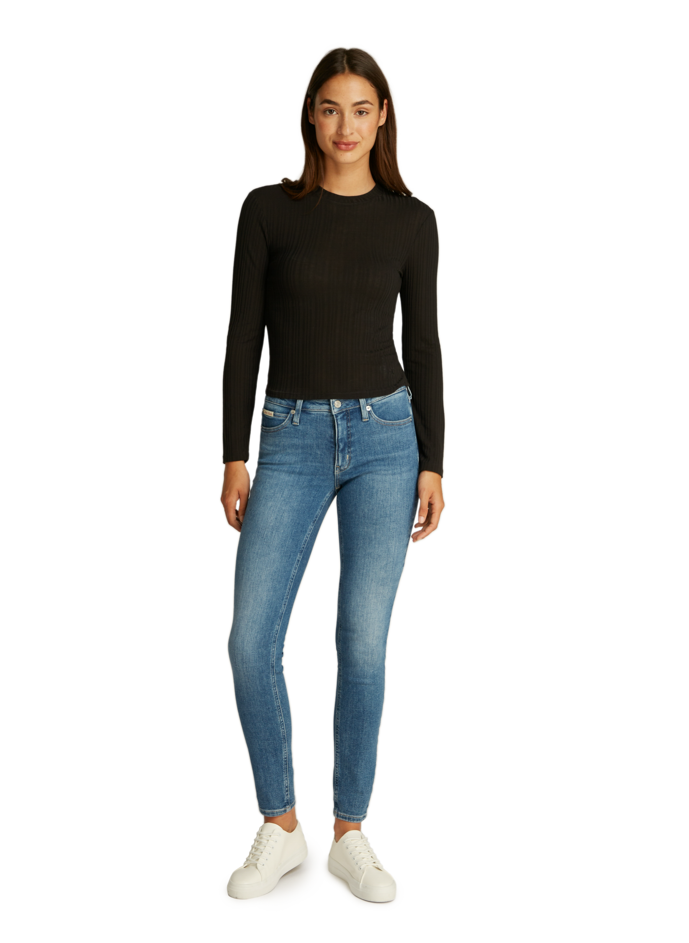 Top manches longues  CALVIN KLEIN Noir