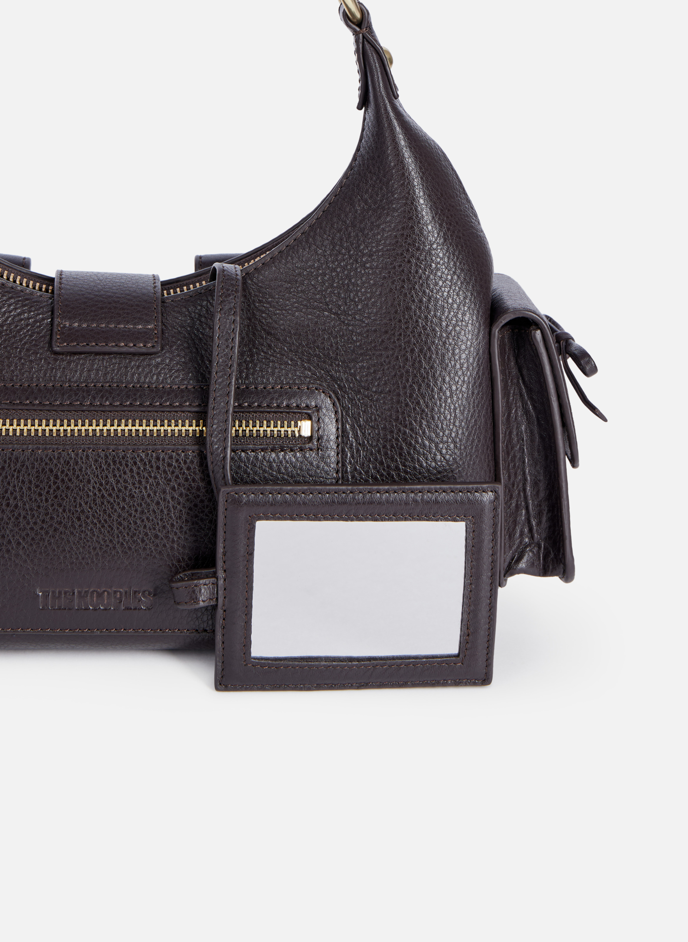 Sac amelia en cuir grainé THE KOOPLES Marron