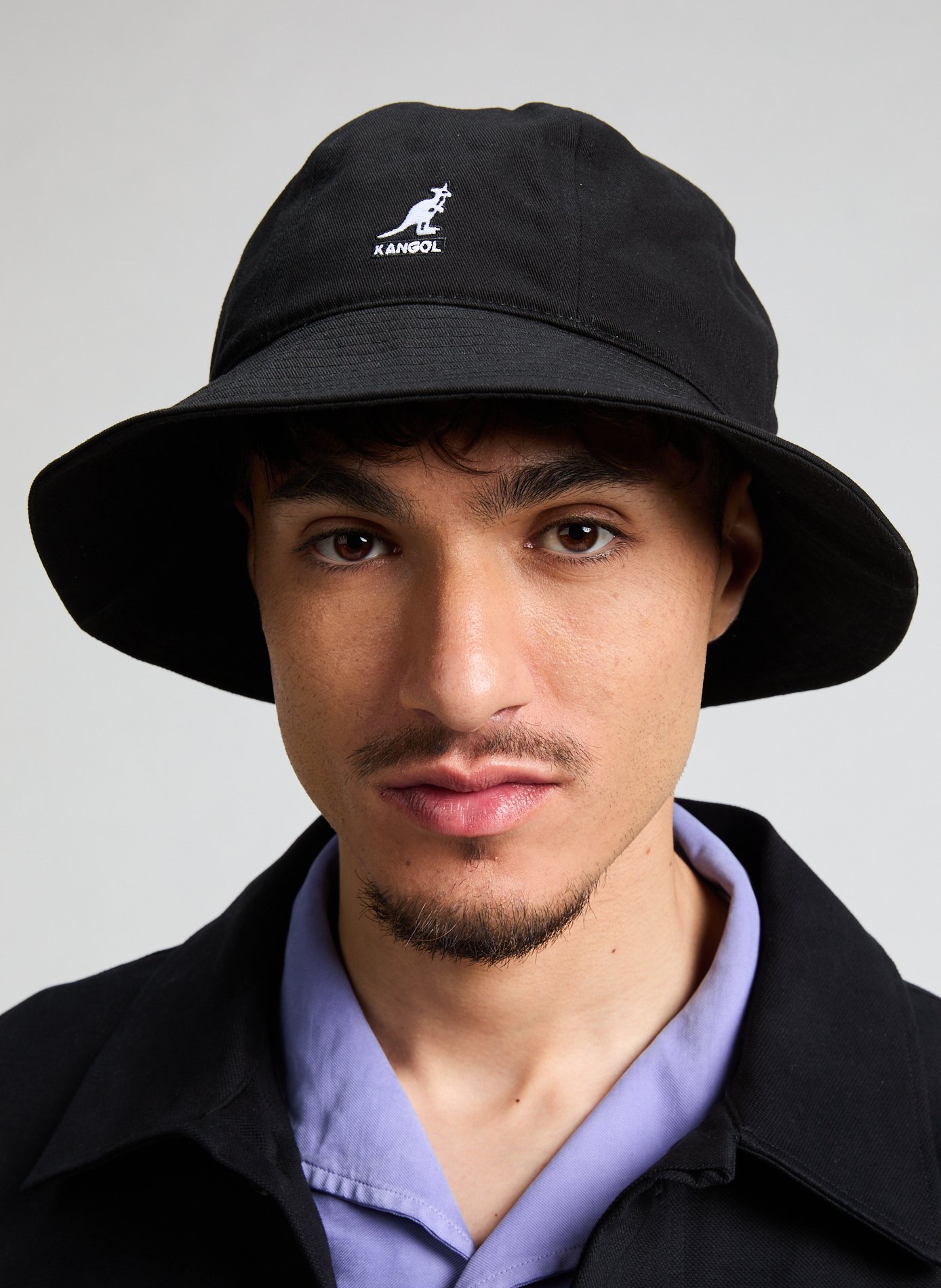 Cotton Bucket Hat KANGOL Black